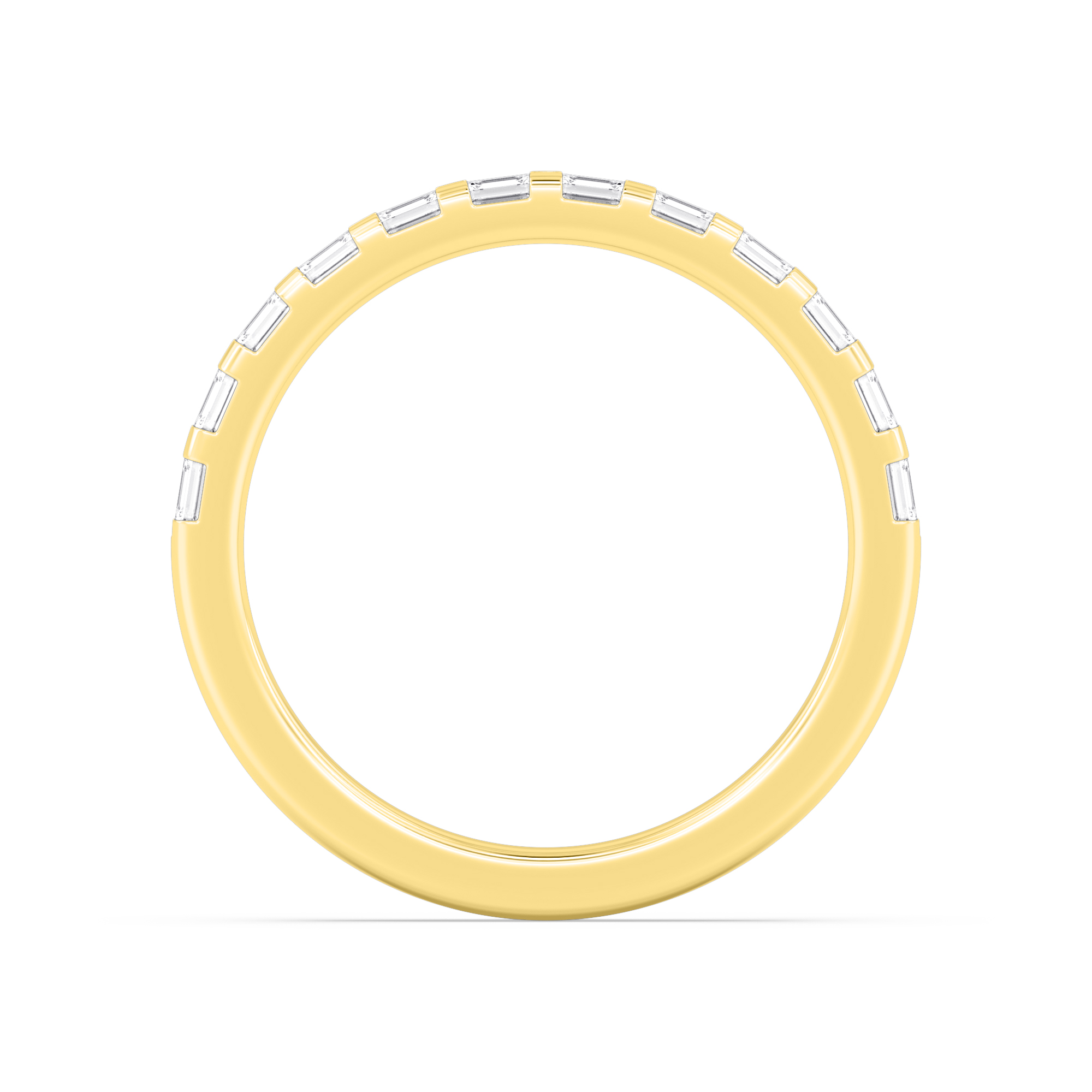 14K Yellow Gold Diamond Wedding Bands