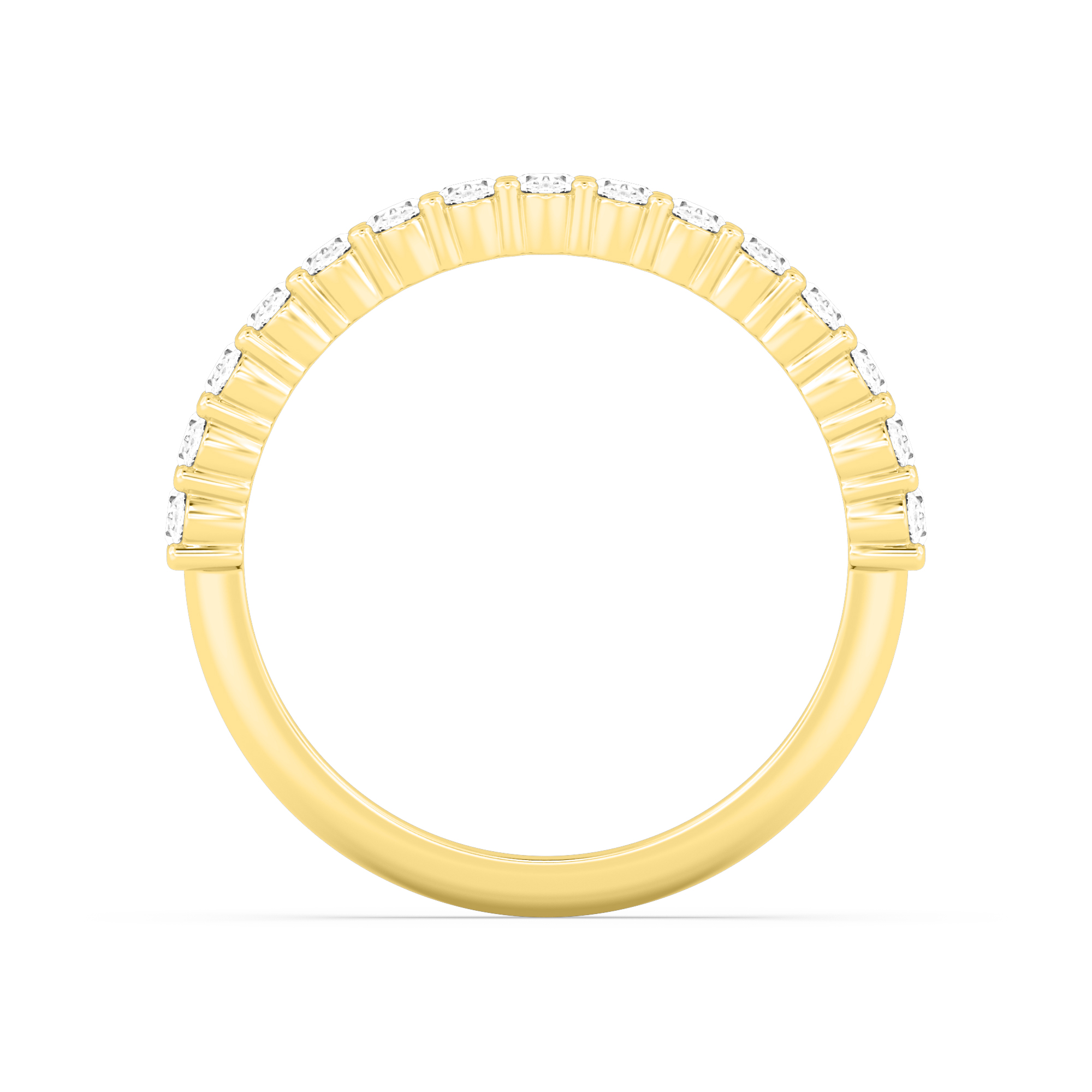 14K Yellow Gold Diamond Wedding Bands