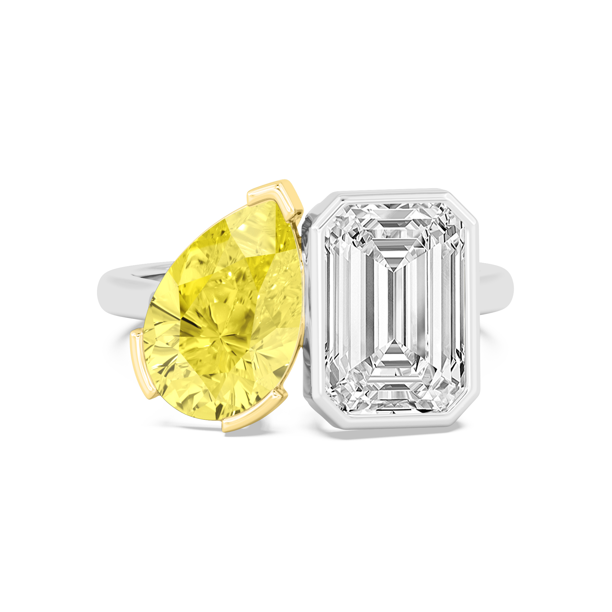 14K Yellow Gold Diamond Engagement Ring