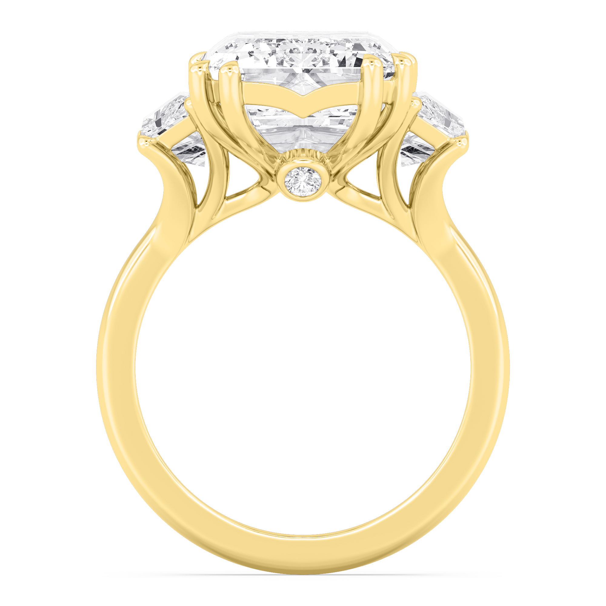 14K Yellow Gold Diamond Engagement Ring