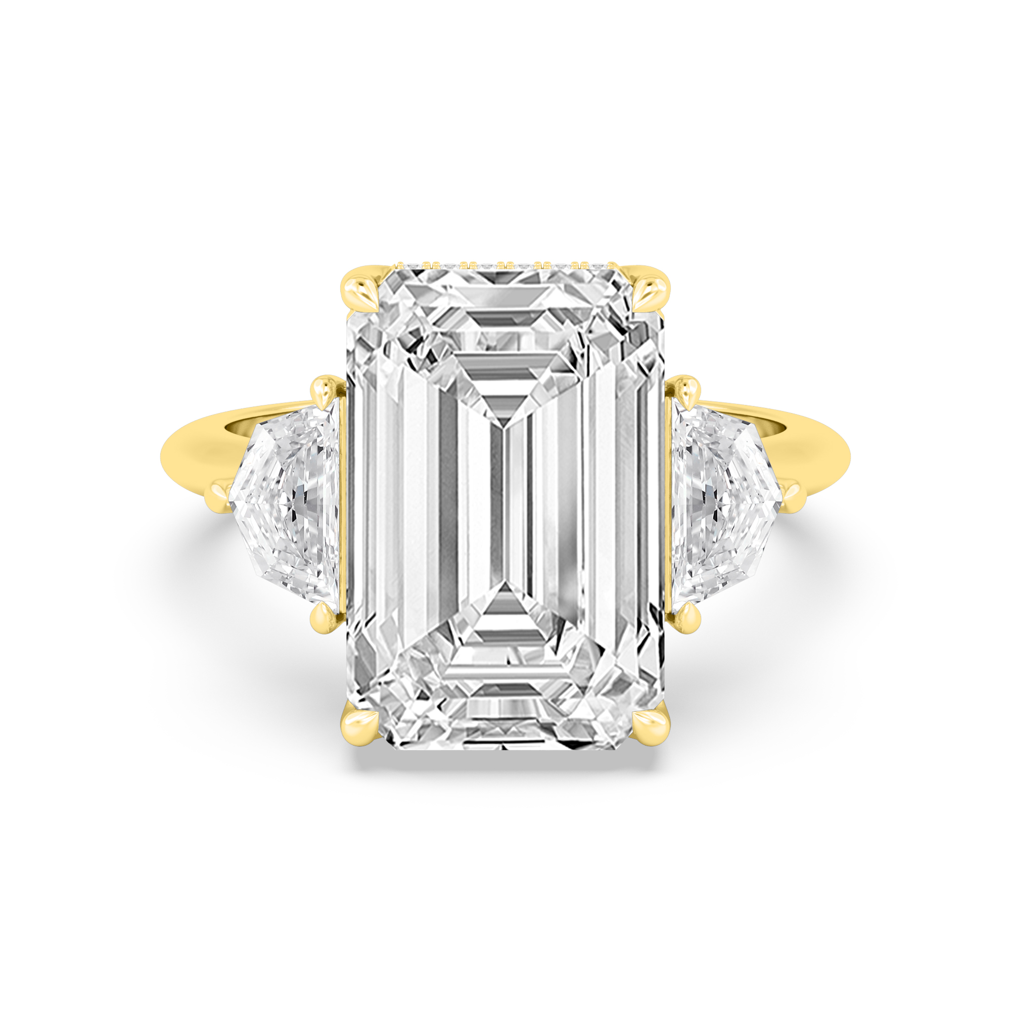 14K Yellow Gold Diamond Engagement Ring
