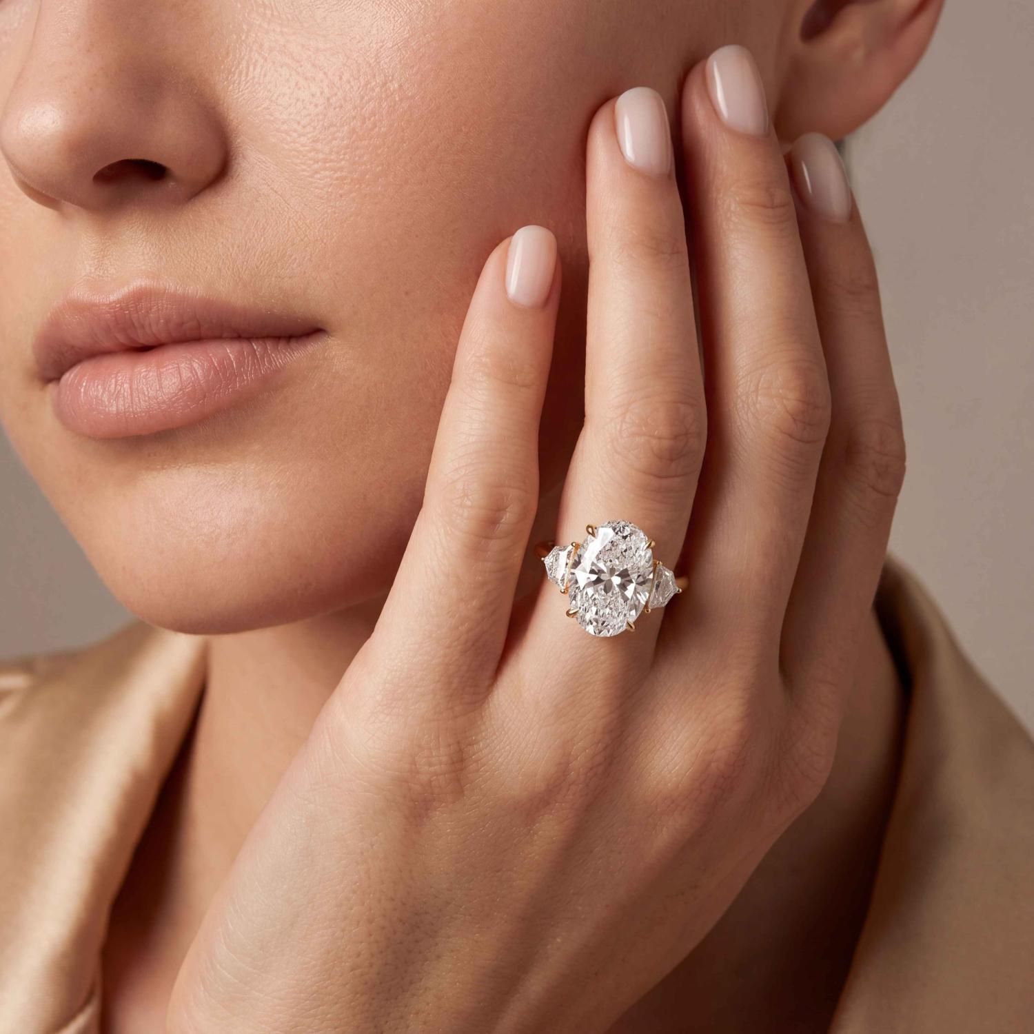 14K Yellow Gold Diamond Engagement Rings