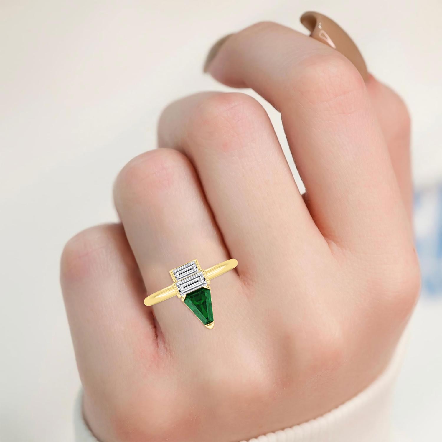 14K Yellow Gold Diamond Ring