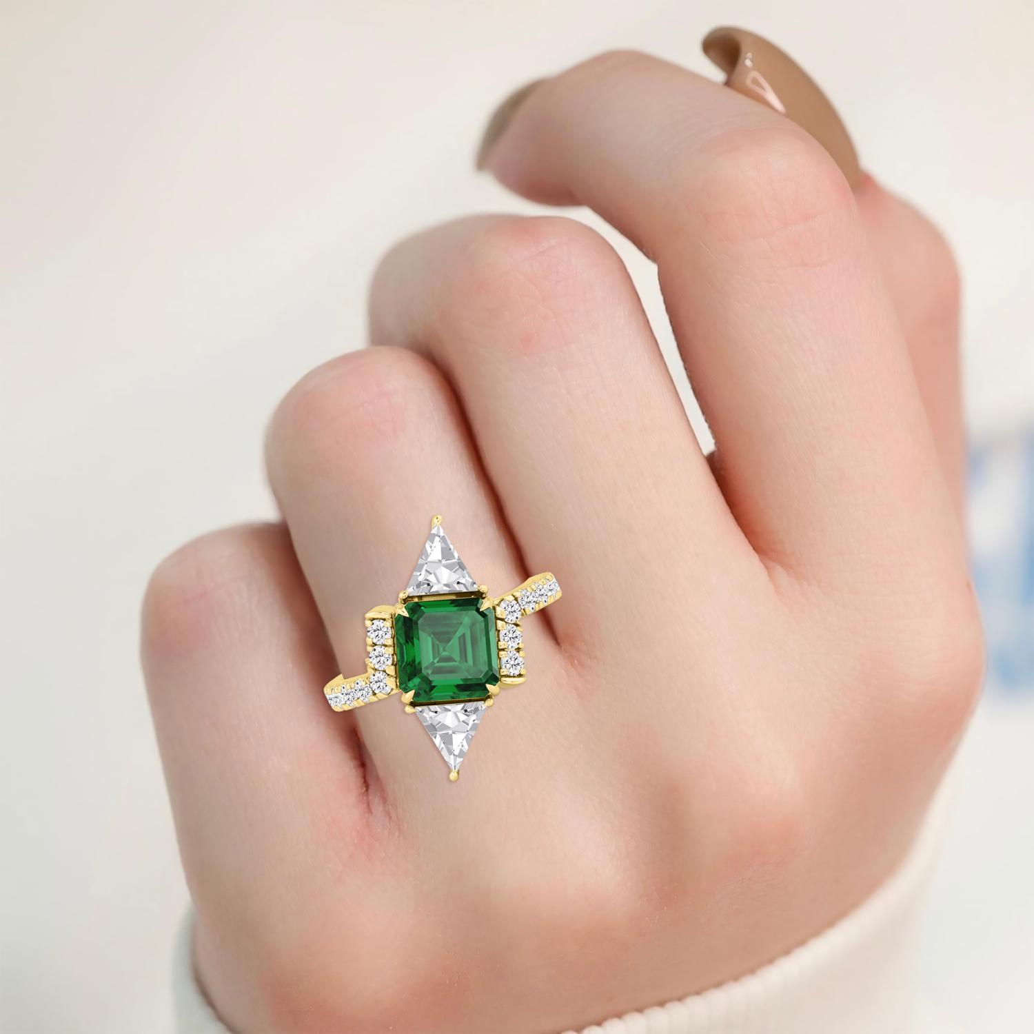 14K Yellow Gold Diamond Ring