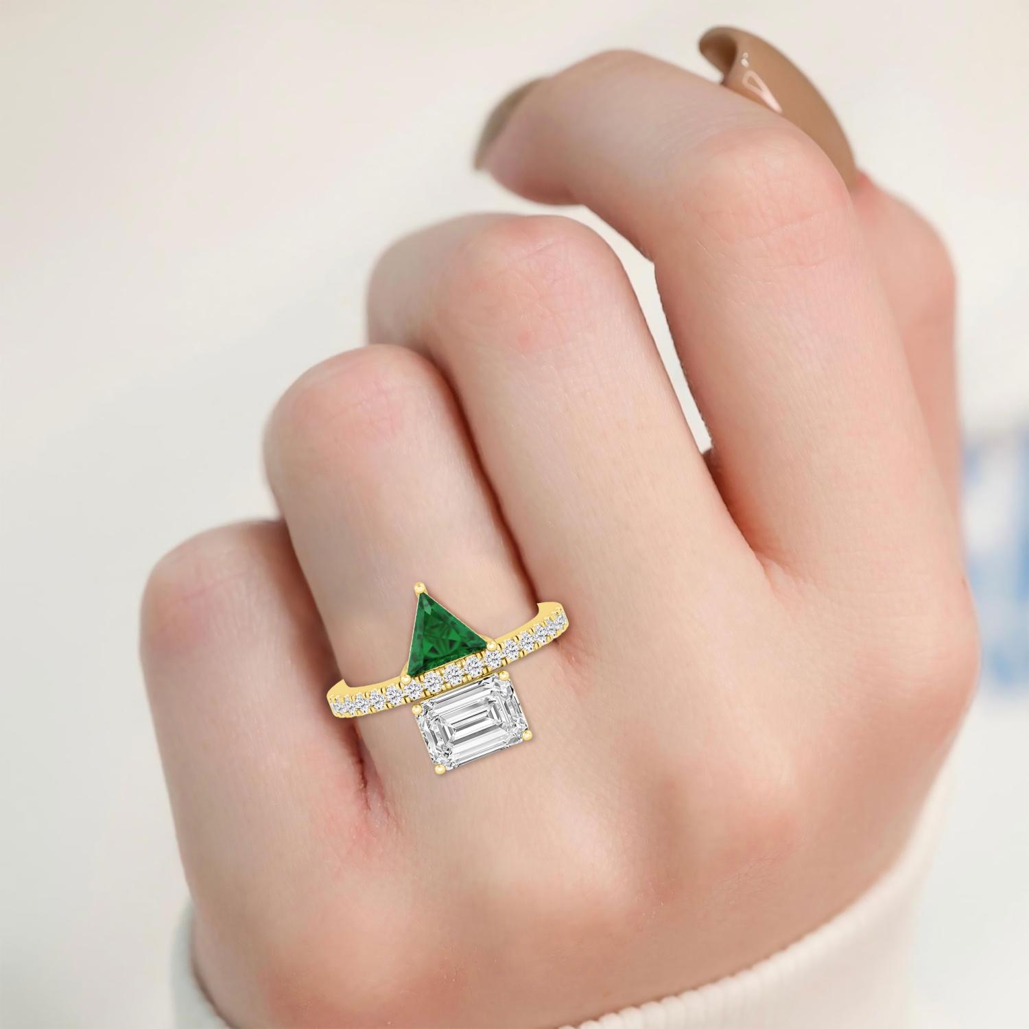 14K Yellow Gold Diamond Ring
