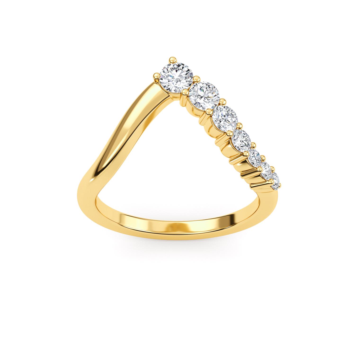14K Yellow Gold Diamond Ring