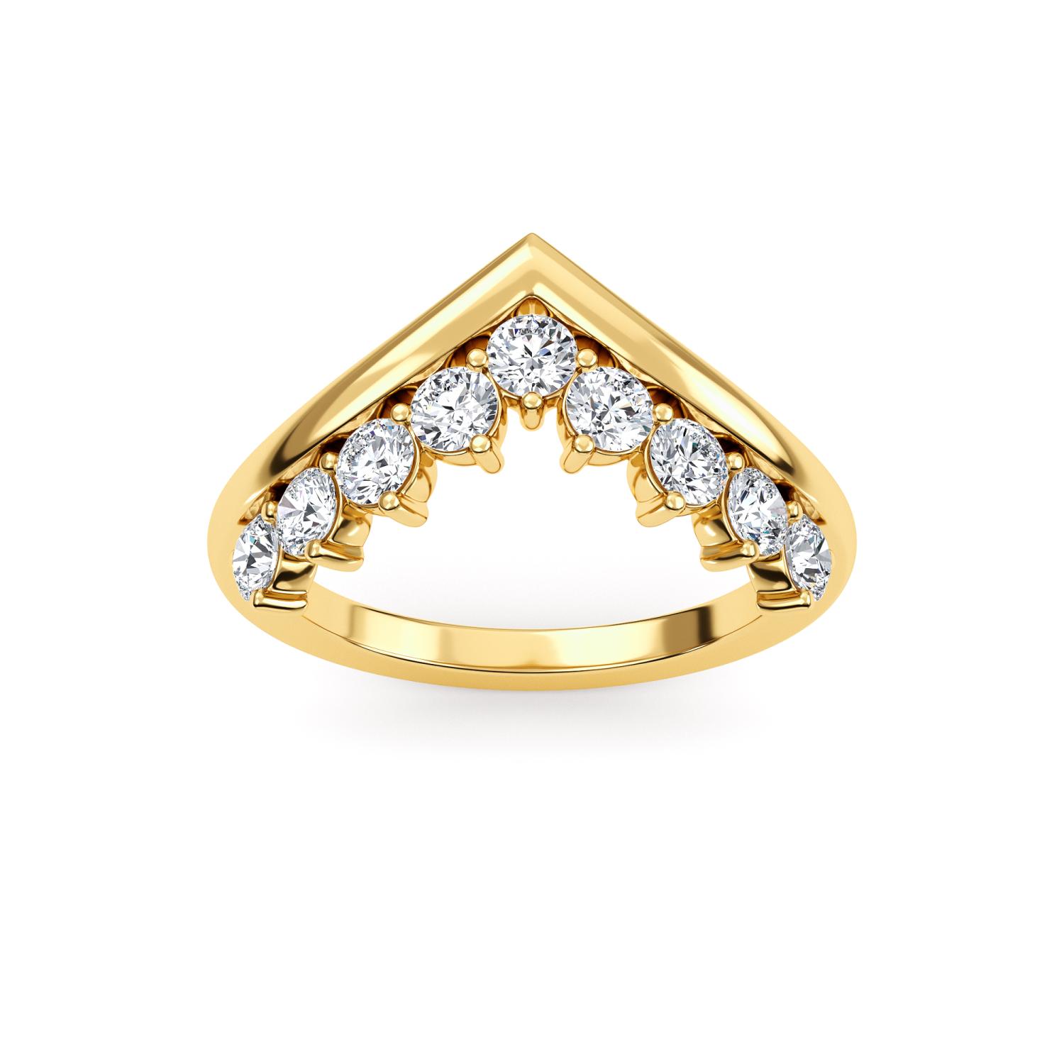 14K Yellow Gold Diamond Ring