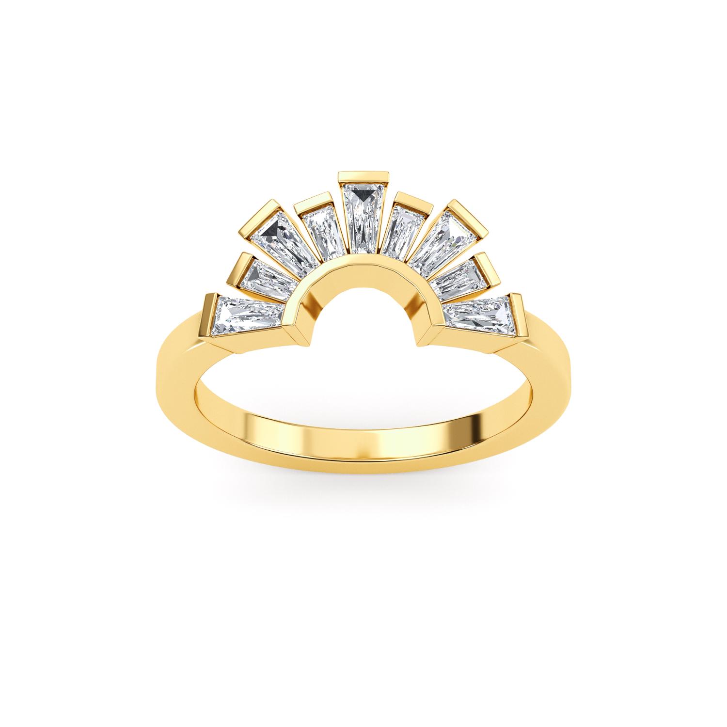 14K Yellow Gold Diamond Ring