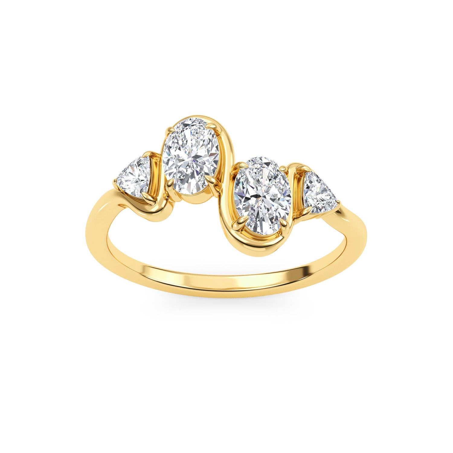 14K Yellow Gold Diamond Ring
