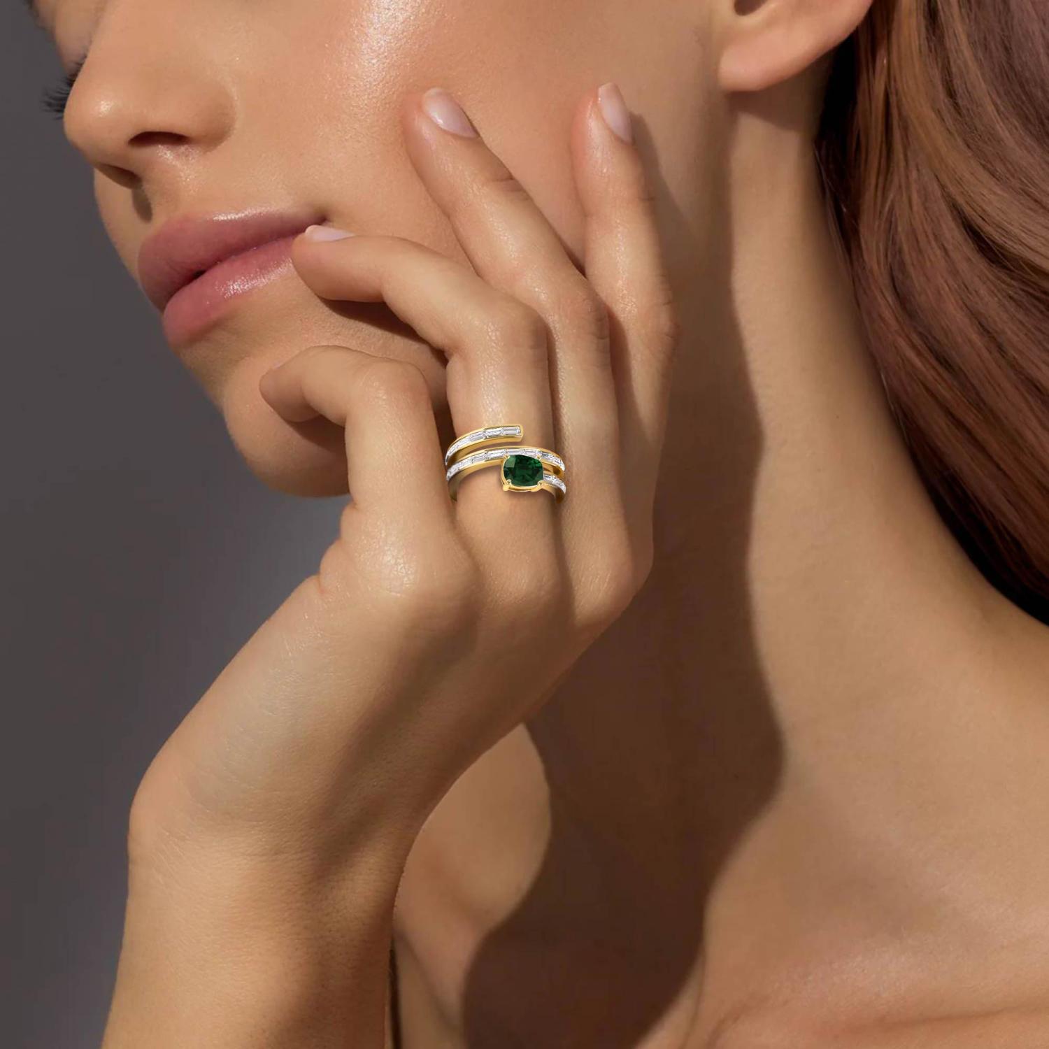 14K Yellow Gold Diamond Ring
