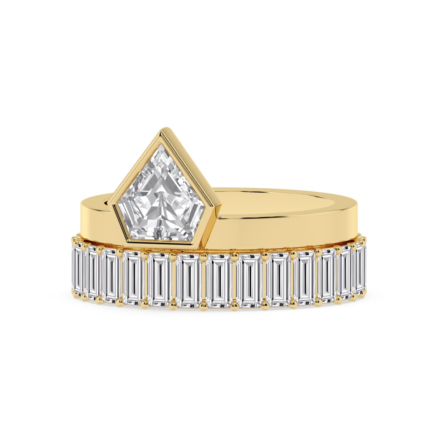 14K Yellow Gold Diamond Ring