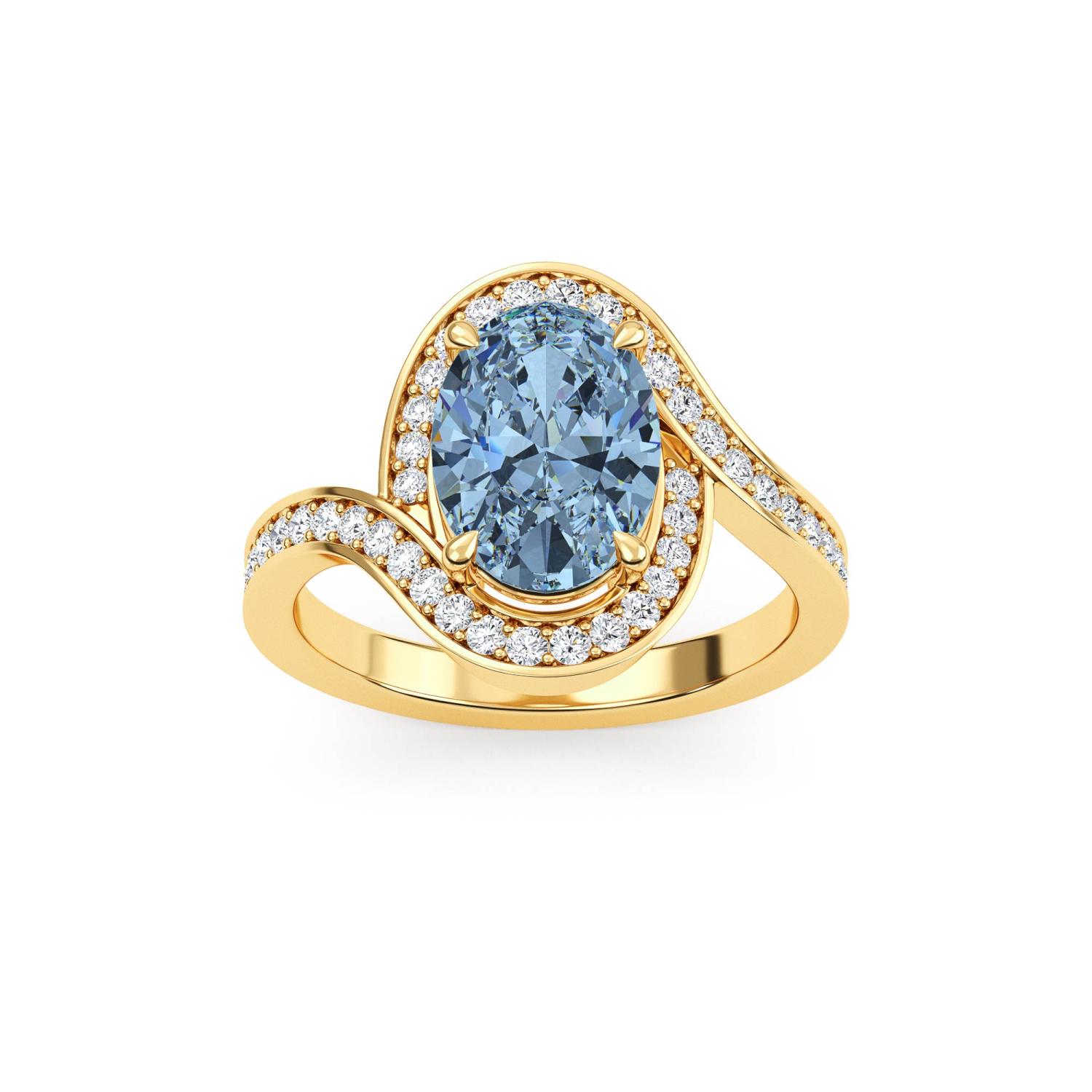 14K Yellow Gold Diamond Ring