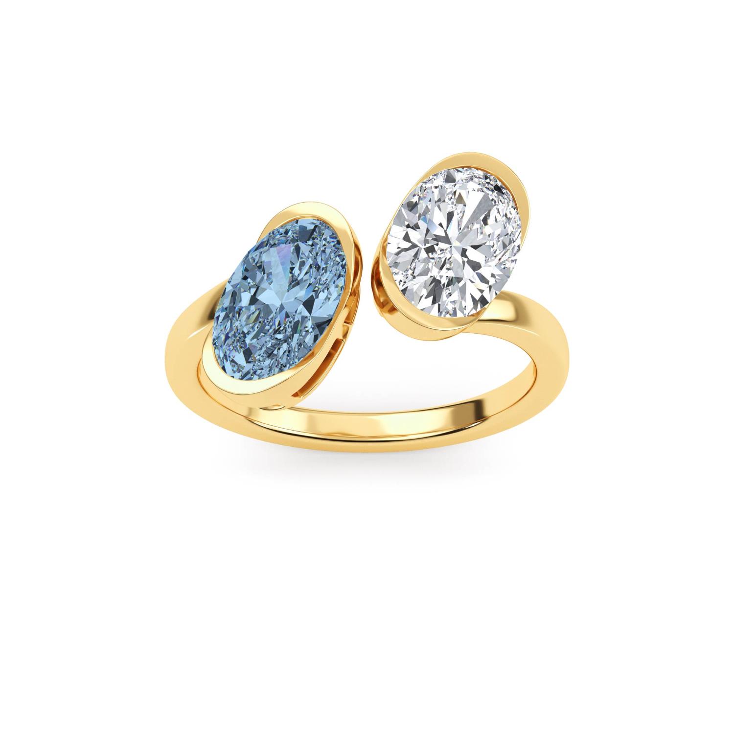 14K Yellow Gold Diamond Ring