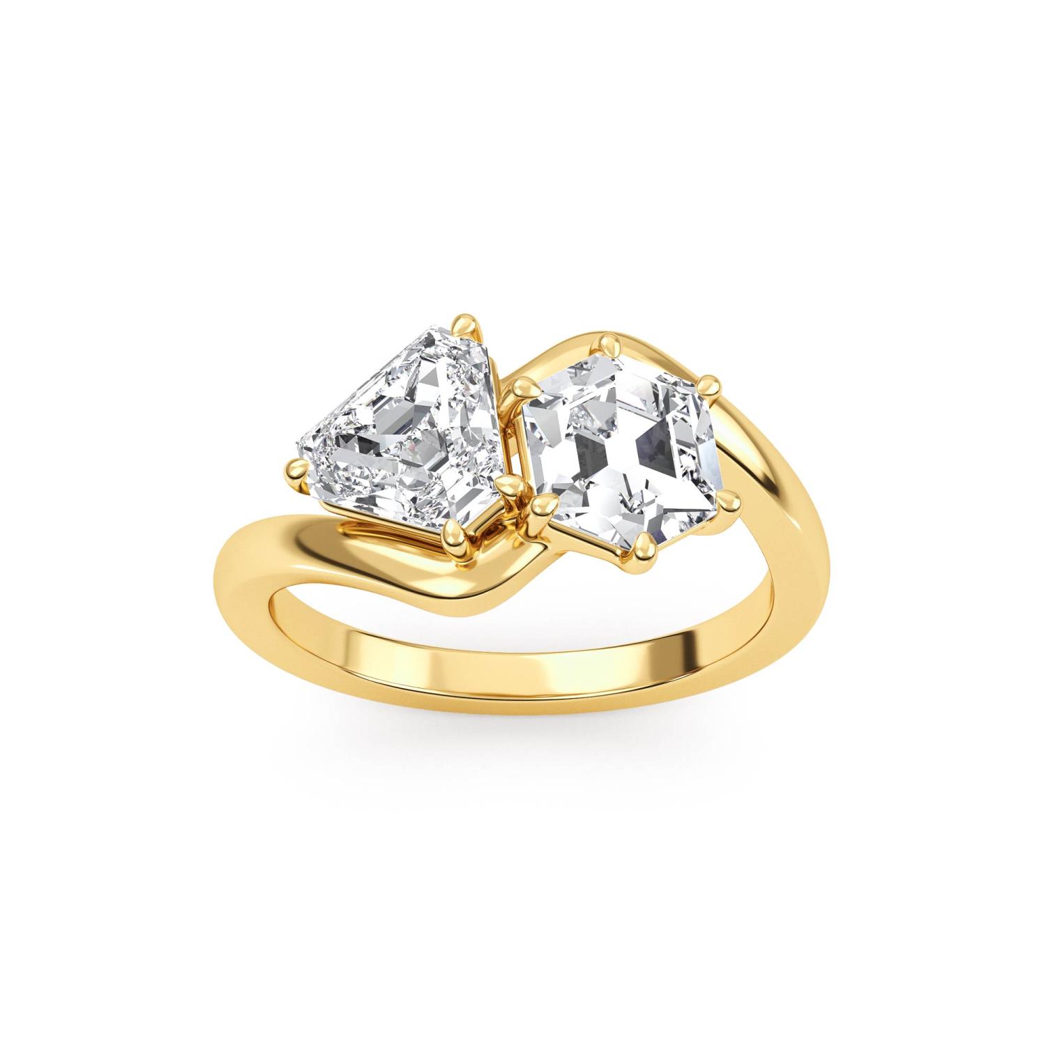 14K Yellow Gold Diamond Ring