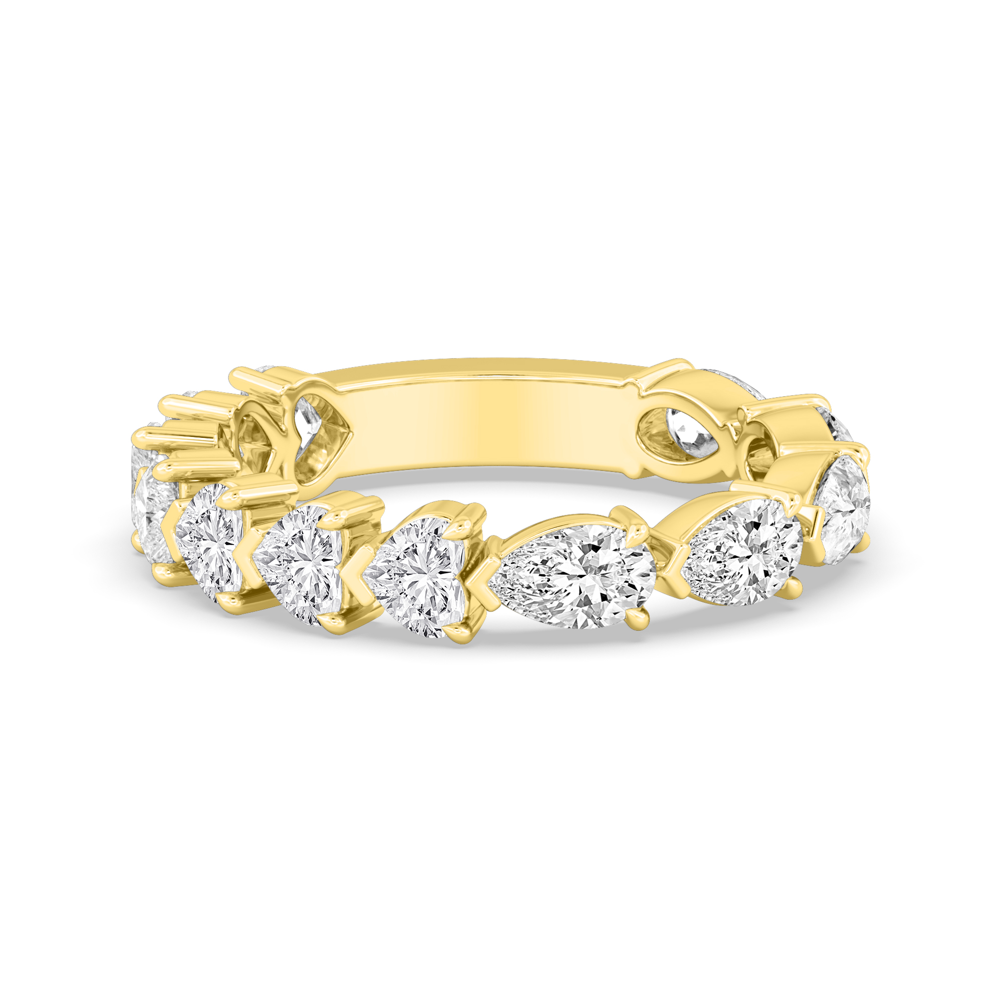 14K Yellow Gold Diamond Wedding Bands