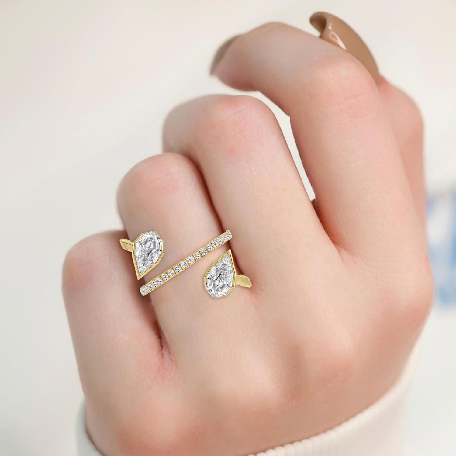 14K Yellow Gold Diamond Ring