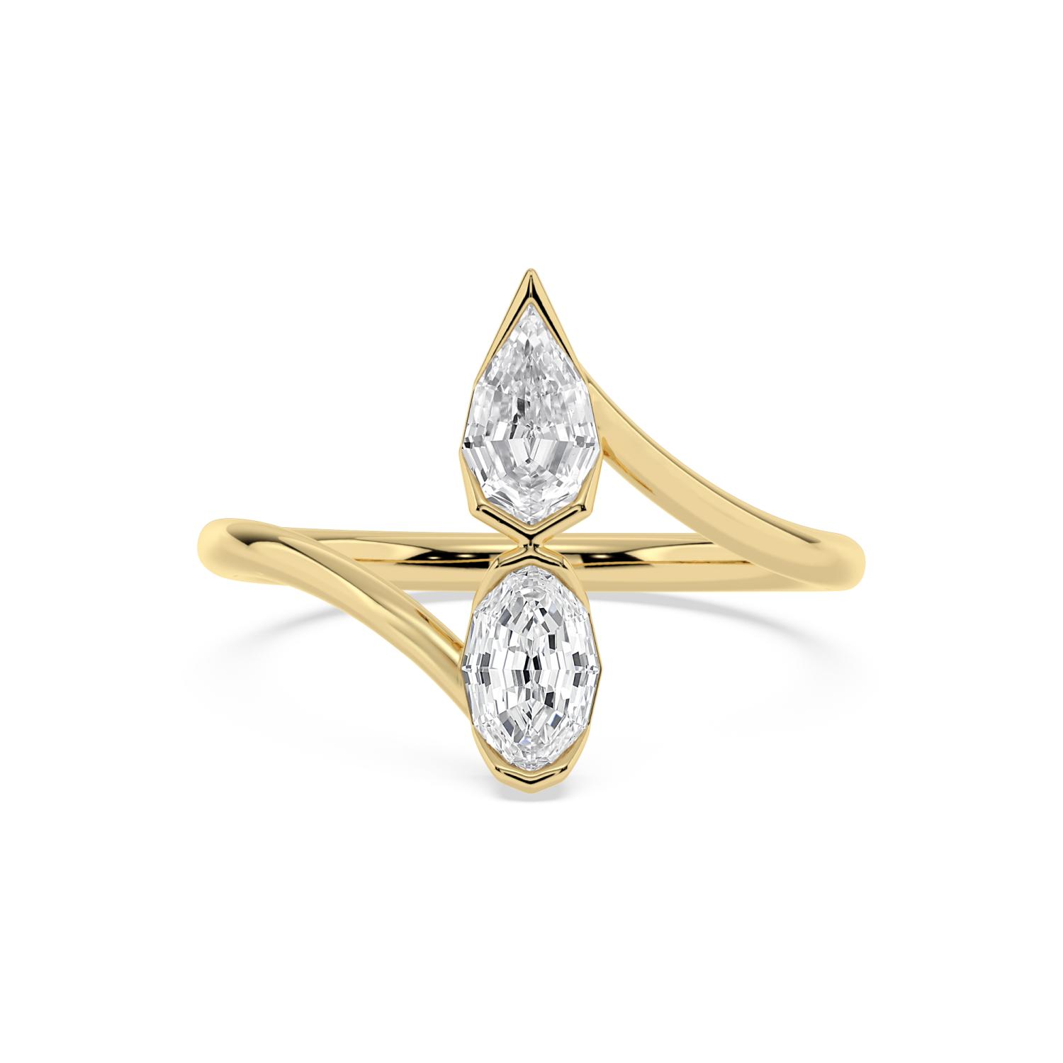 14K Yellow Gold Diamond Ring