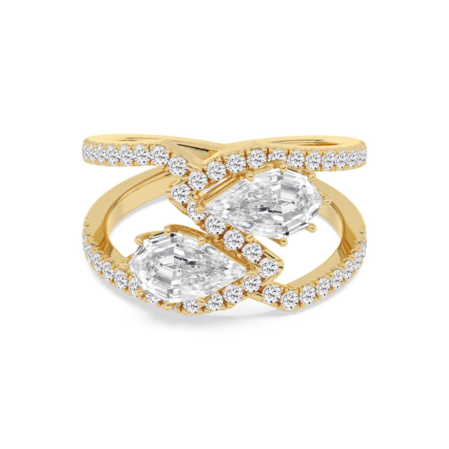 14K Yellow Gold Diamond Ring