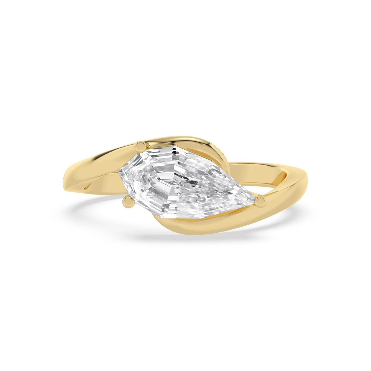 14K Yellow Gold Diamond Ring