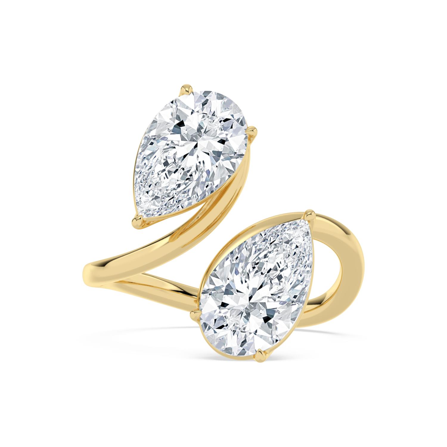 14K Yellow Gold Diamond Ring