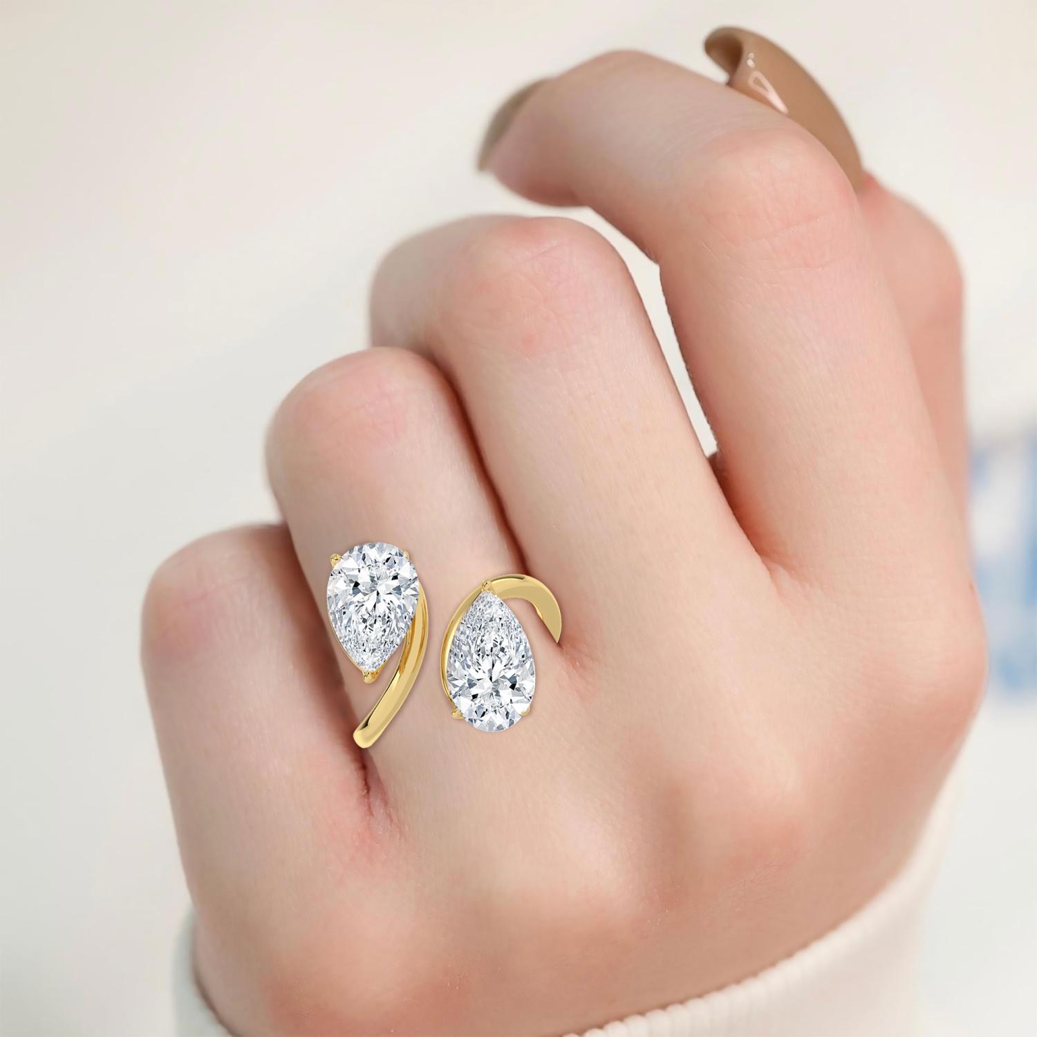 14K Yellow Gold Diamond Ring