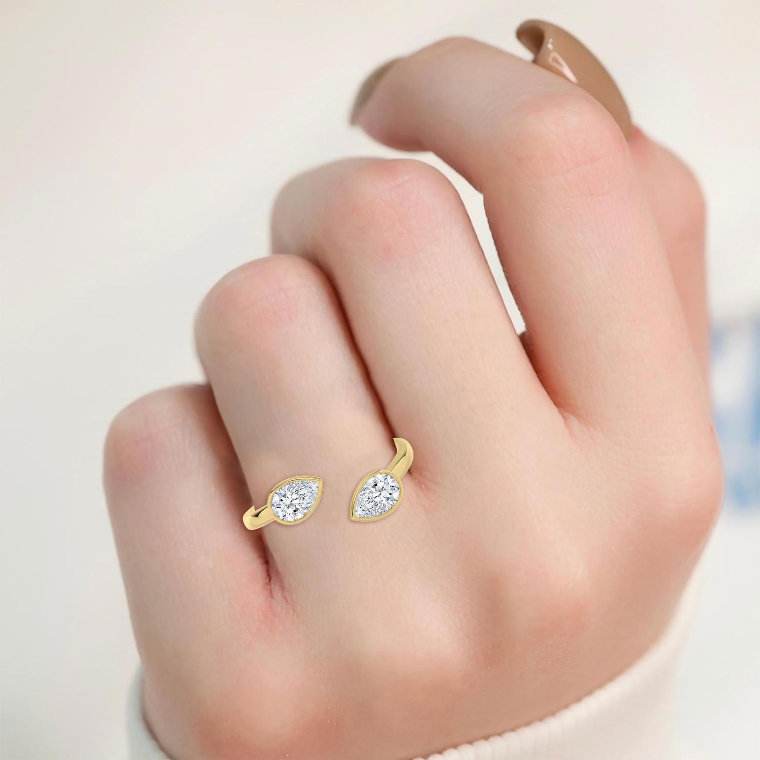 14K Yellow Gold Diamond Ring