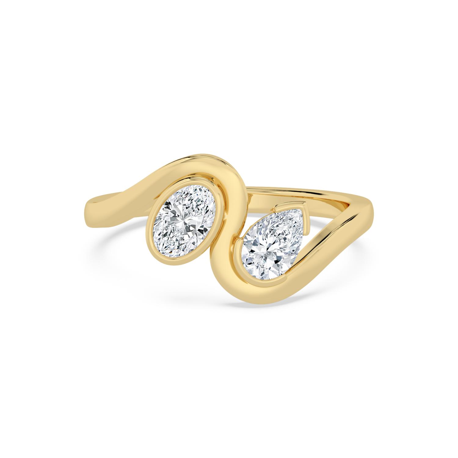 14K Yellow Gold Diamond Ring