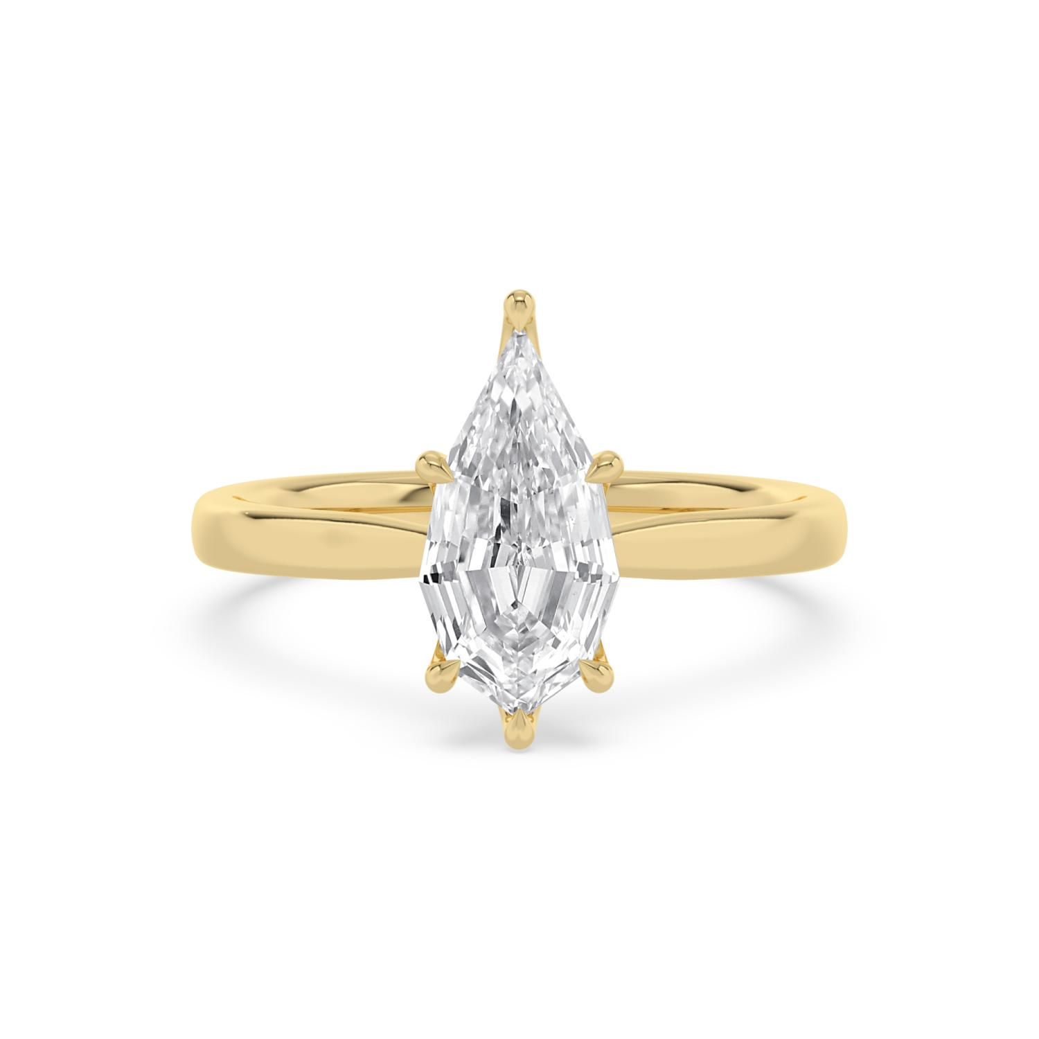 14K Yellow Gold Diamond Engagement Rings