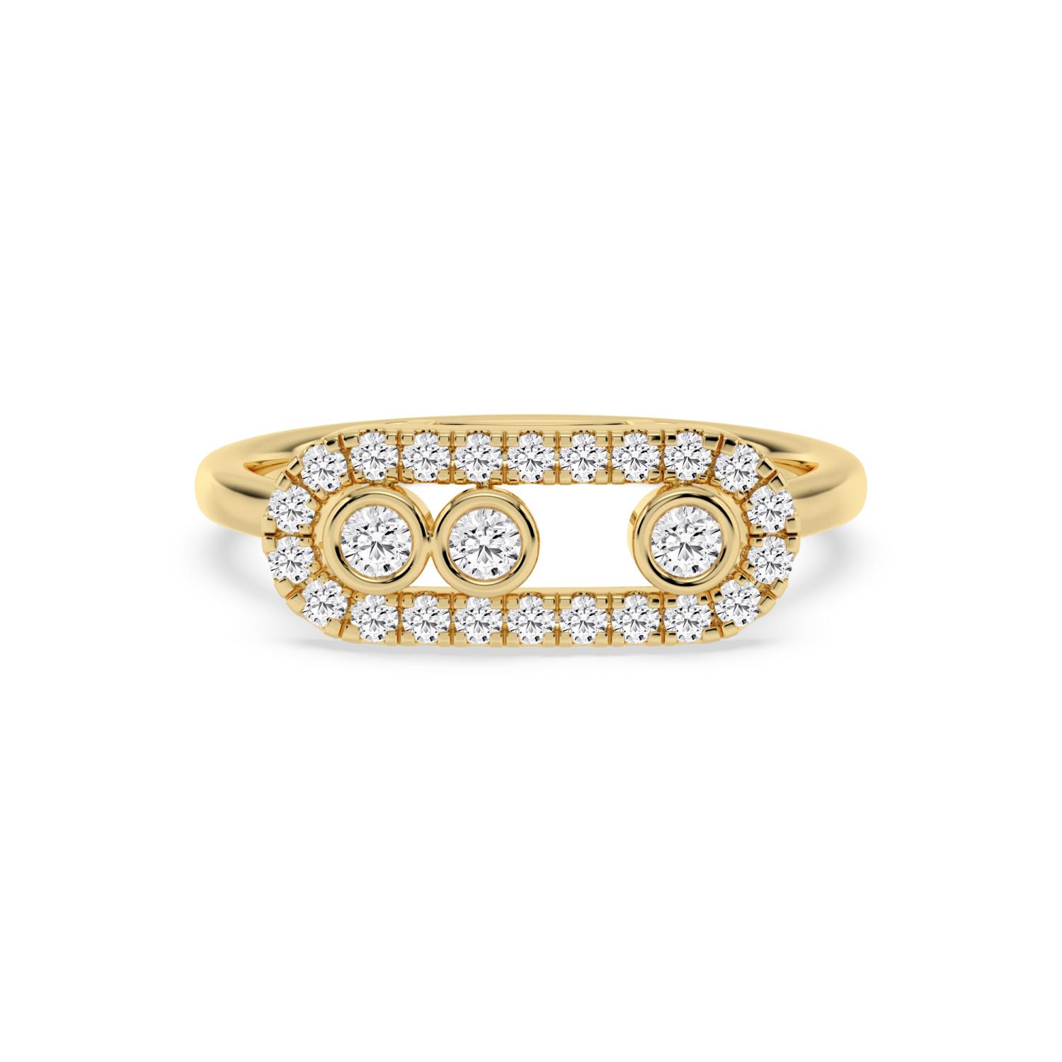 14K Yellow Gold Diamond Ring