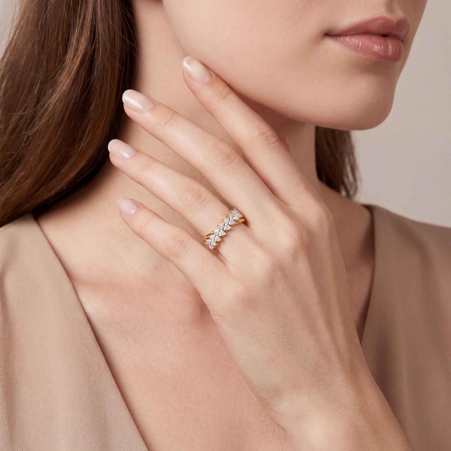 14K Yellow Gold Diamond Ring