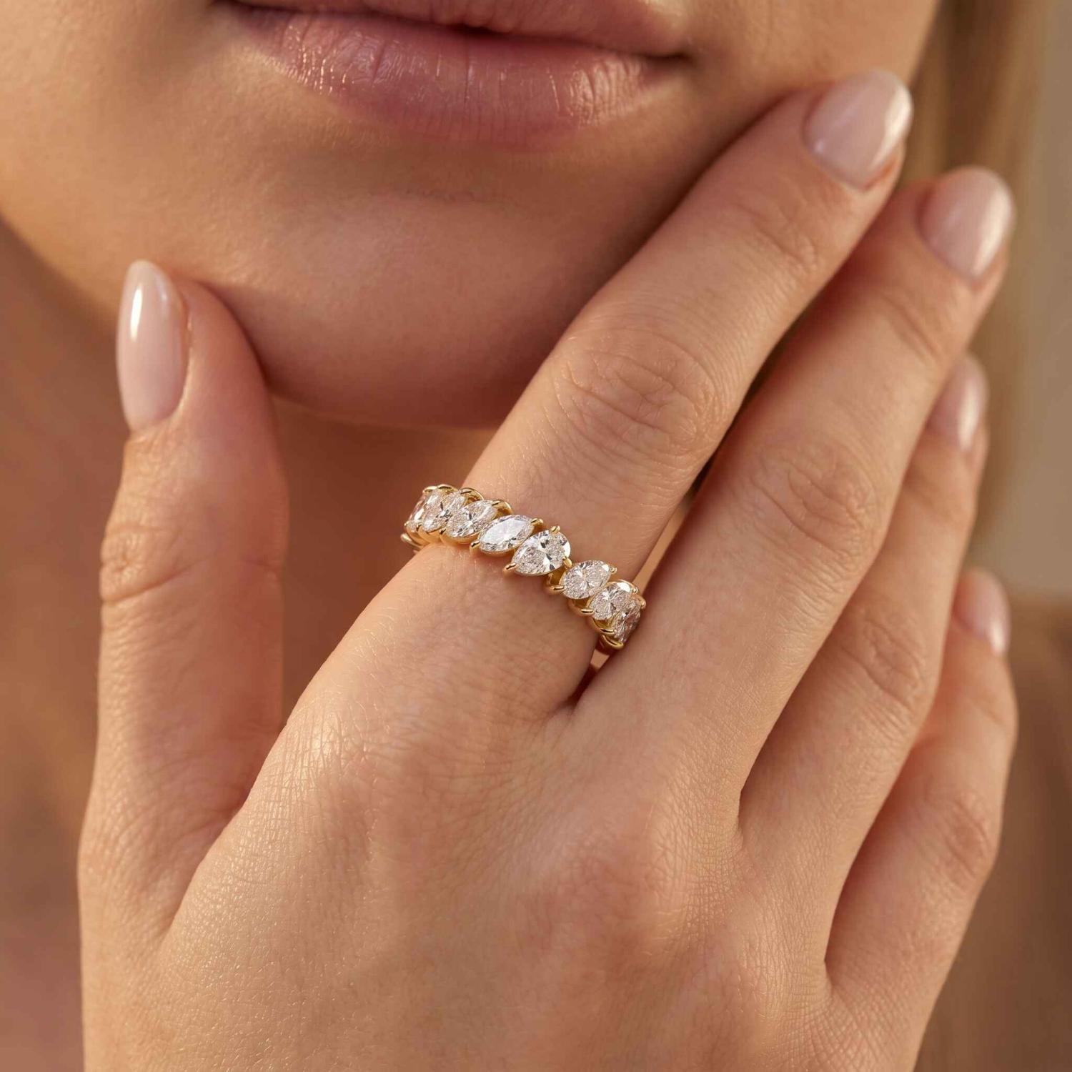14K Yellow Gold Diamond Ring