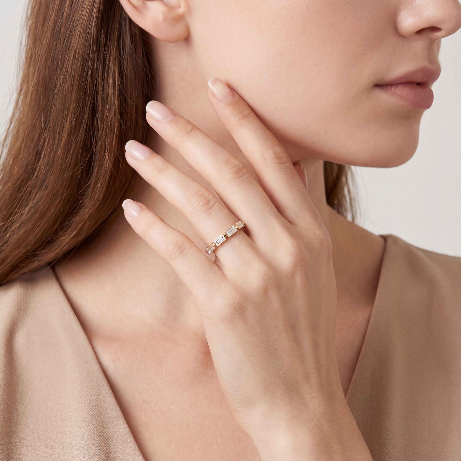 14K Yellow Gold Diamond Ring