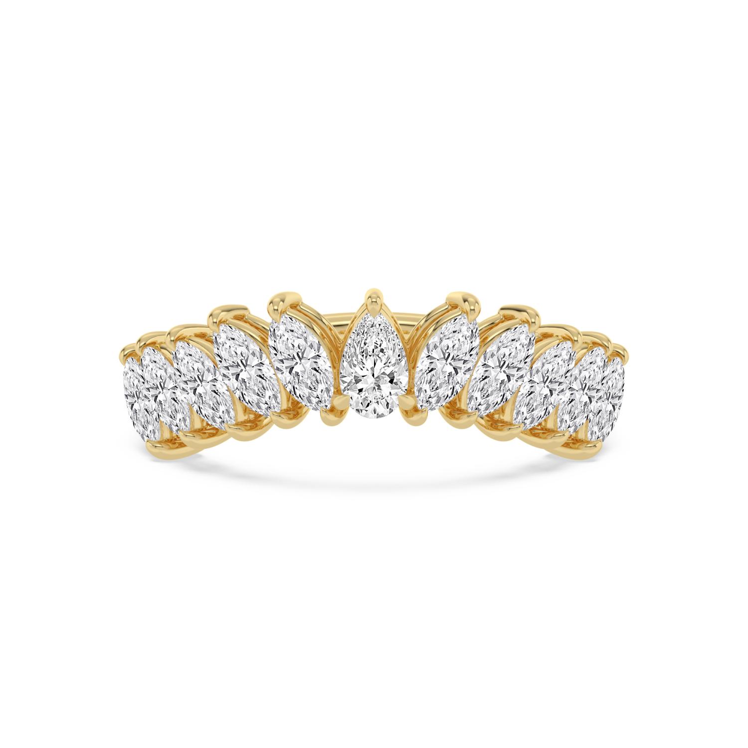 14K Yellow Gold Diamond Ring