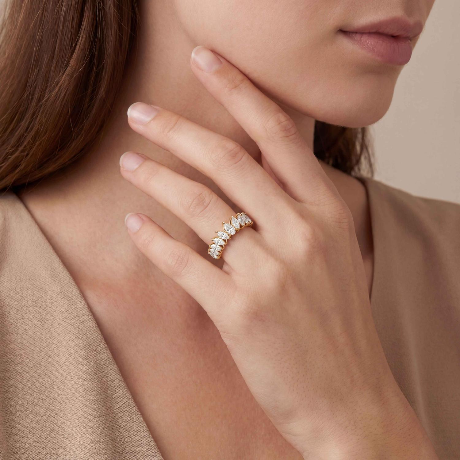 14K Yellow Gold Diamond Ring