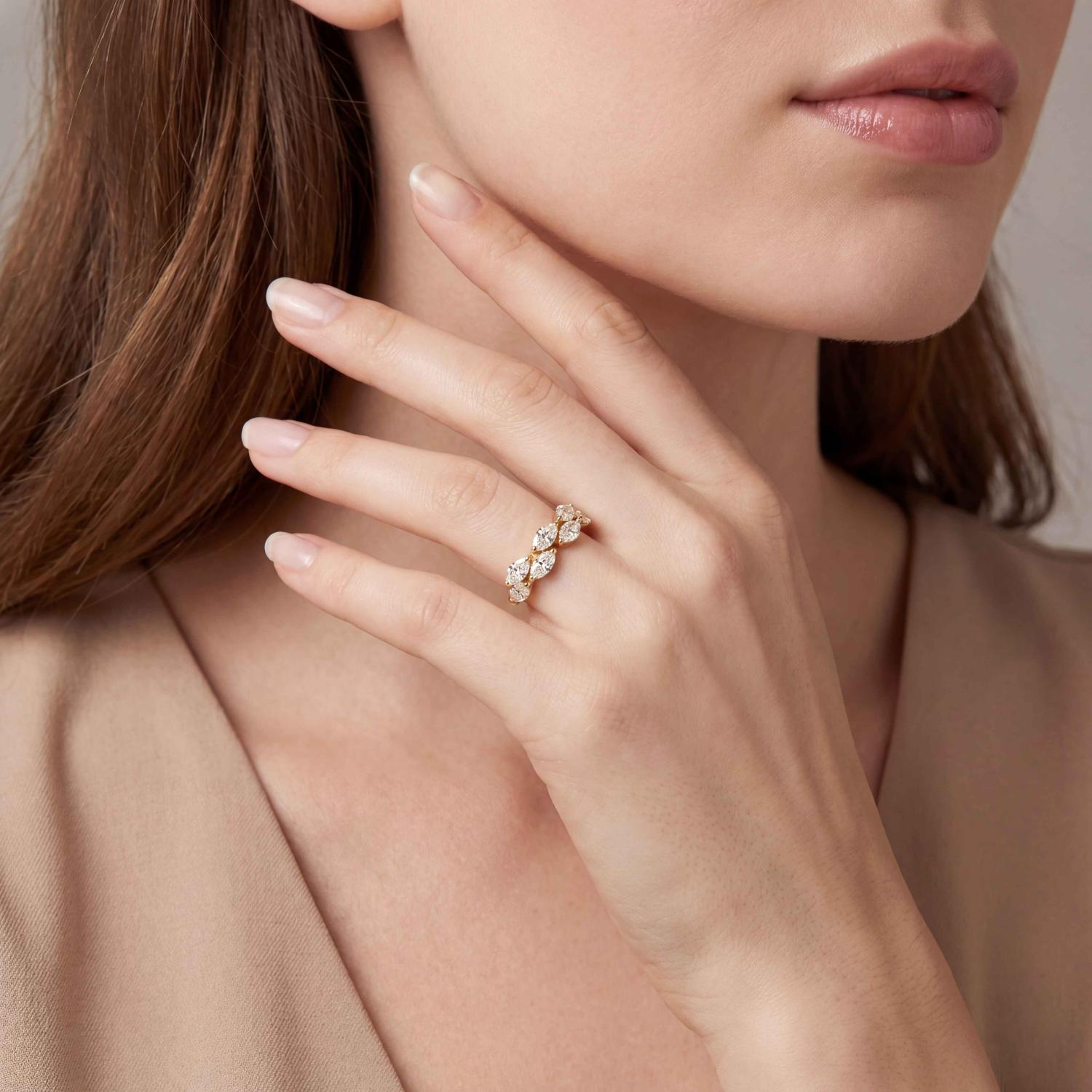 14K Yellow Gold Diamond Ring
