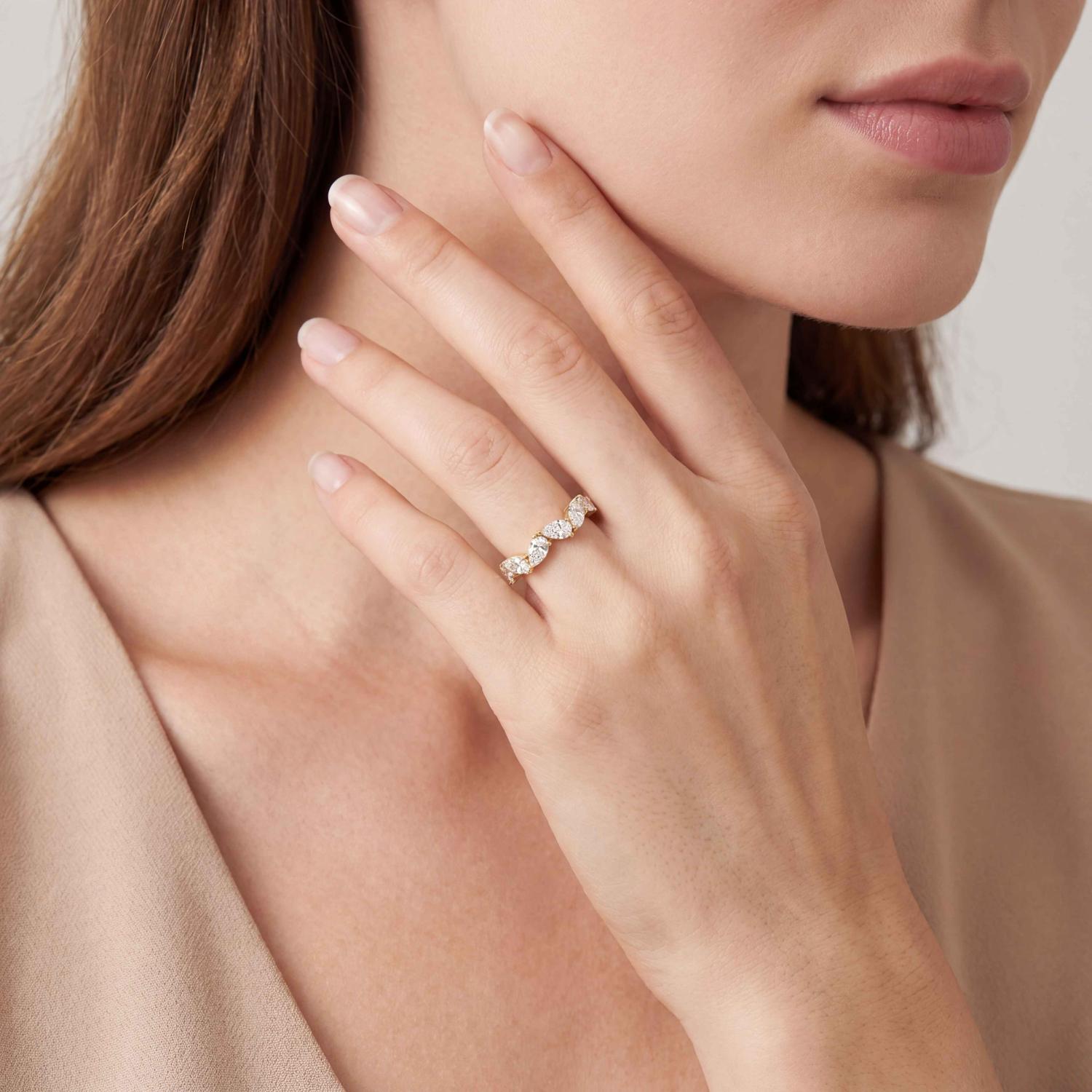14K Yellow Gold Diamond Ring