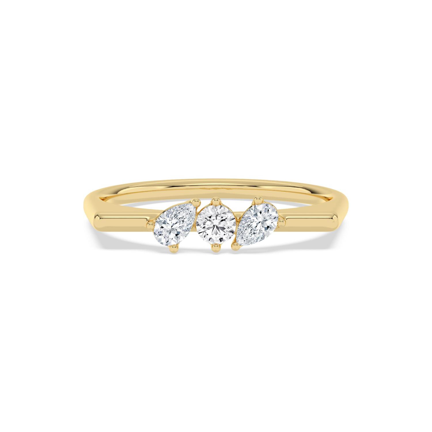 14K Yellow Gold Diamond Ring