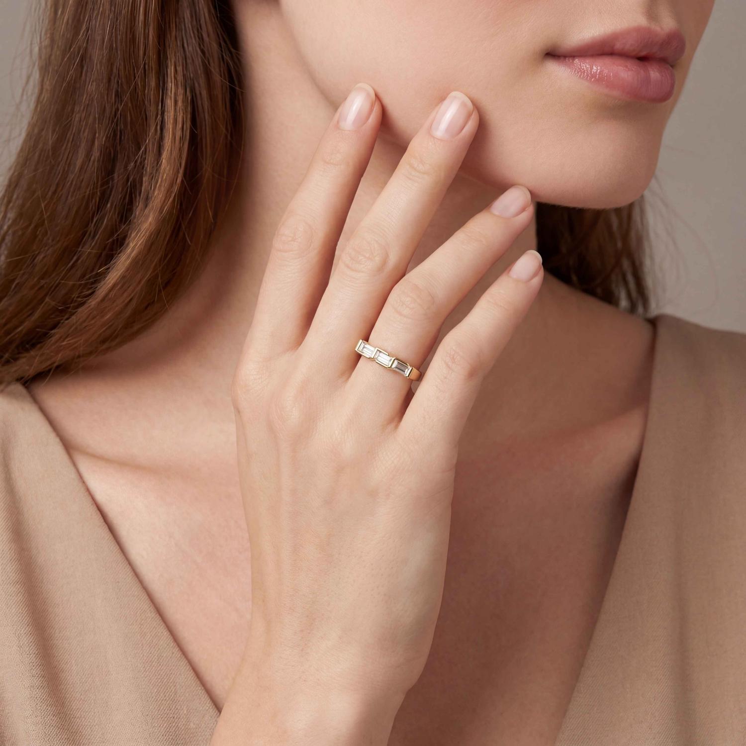 14K Yellow Gold Diamond Ring
