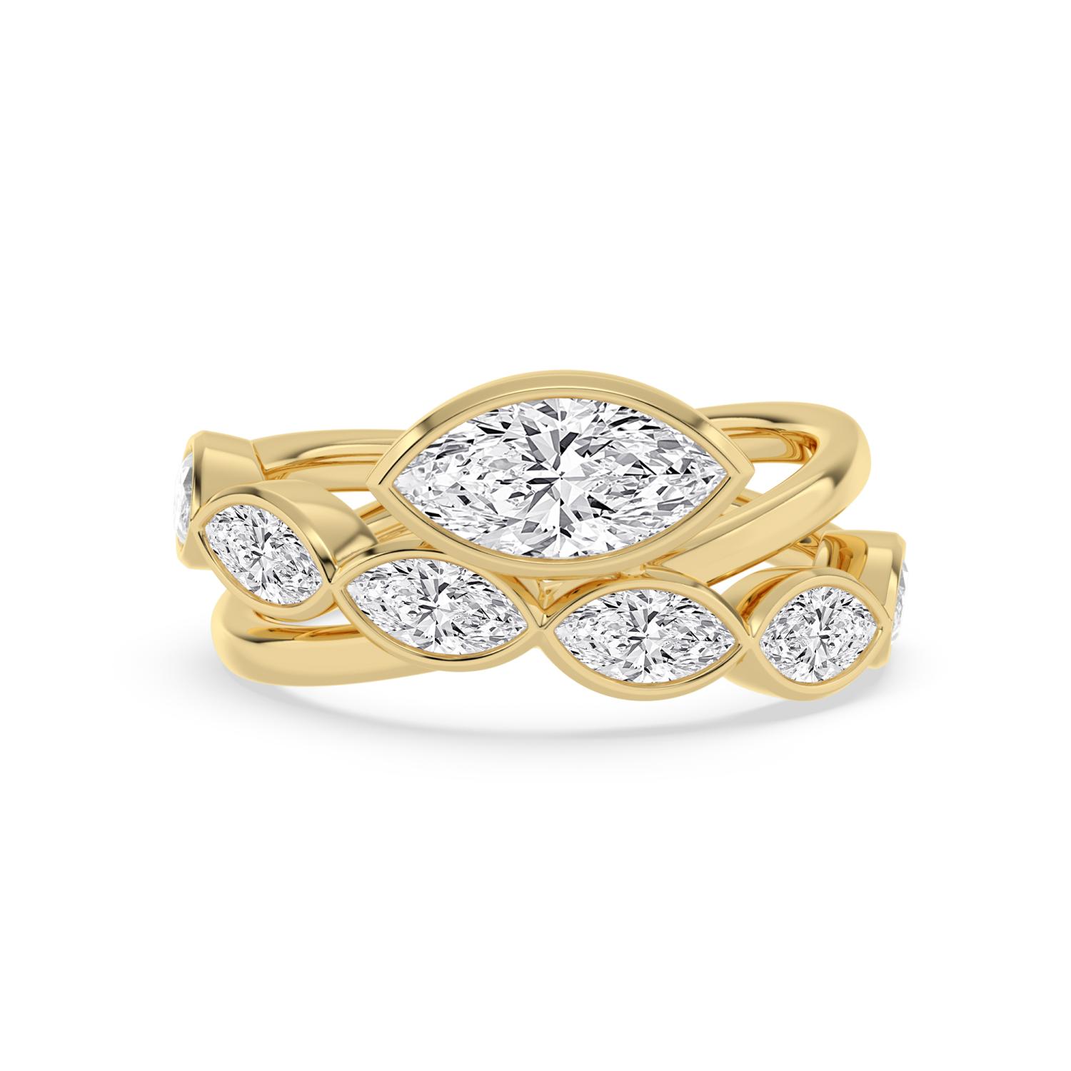 14K Yellow Gold Diamond Ring