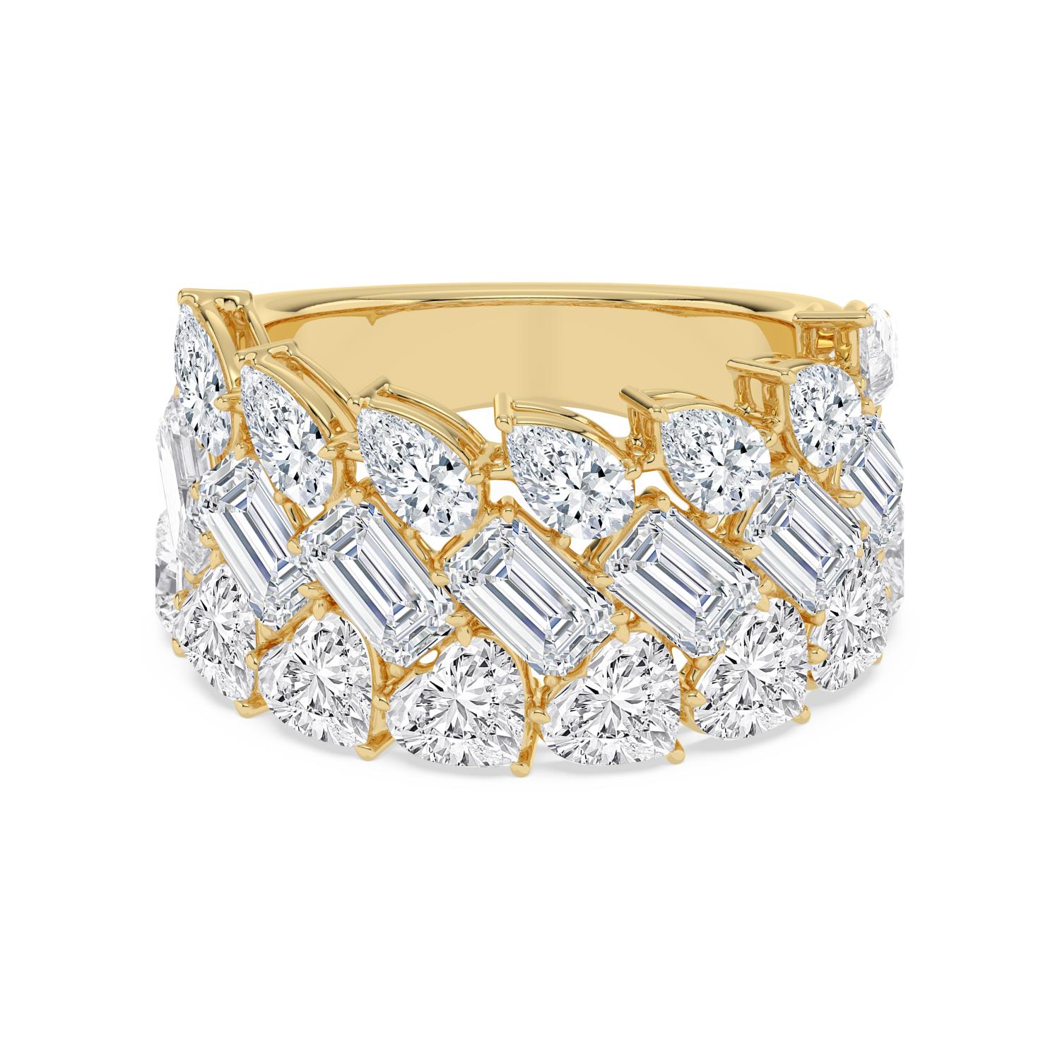 14K Yellow Gold Diamond Ring