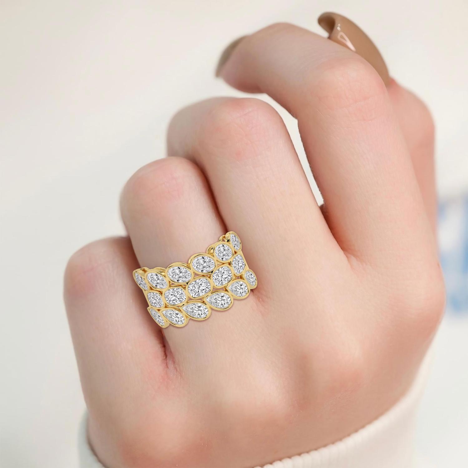 14K Yellow Gold Diamond Ring