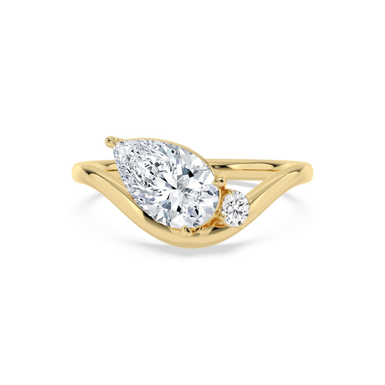 14K Yellow Gold Diamond Ring
