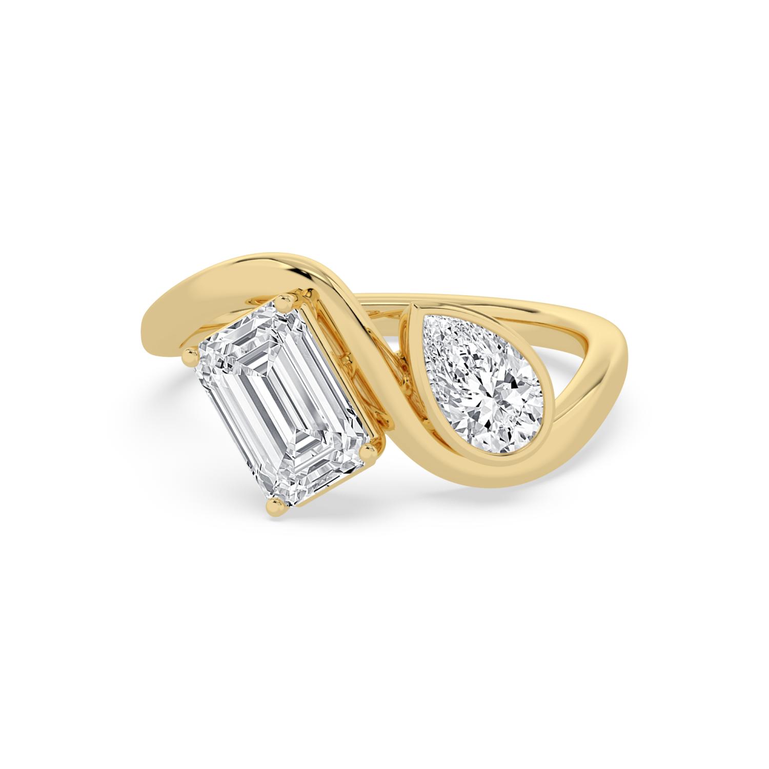 14K Yellow Gold Diamond Ring