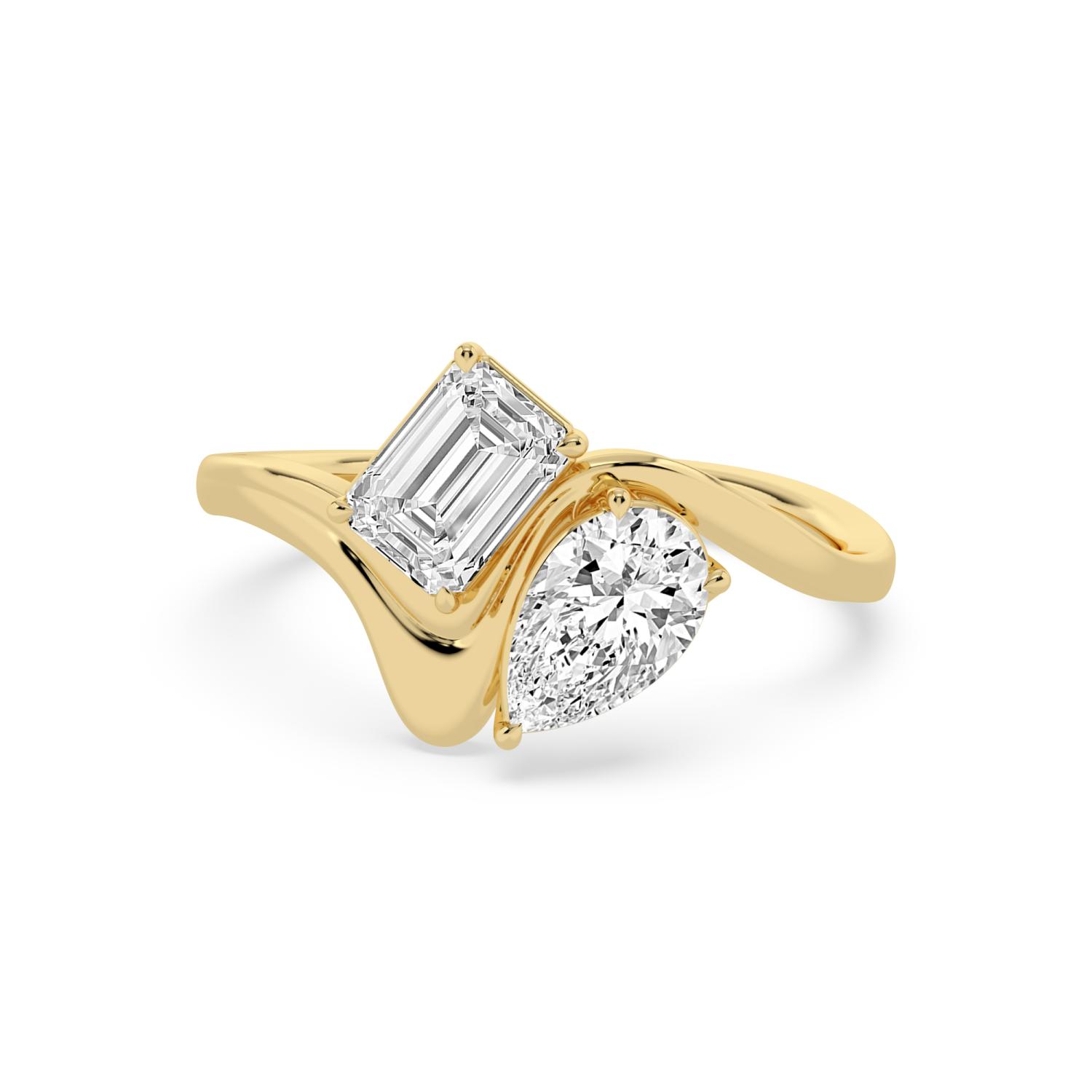 14K Yellow Gold Diamond Ring