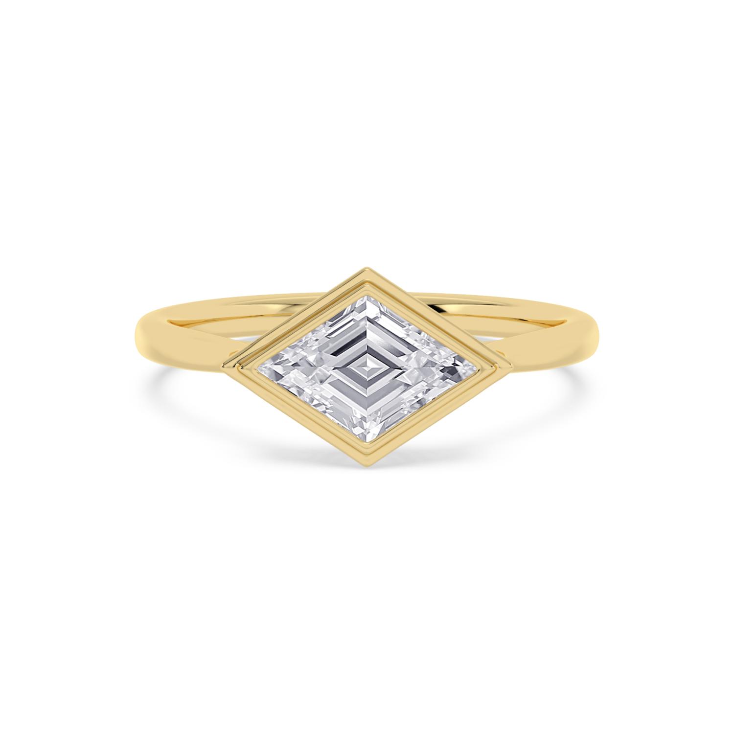 14K Yellow Gold Diamond Engagement Rings