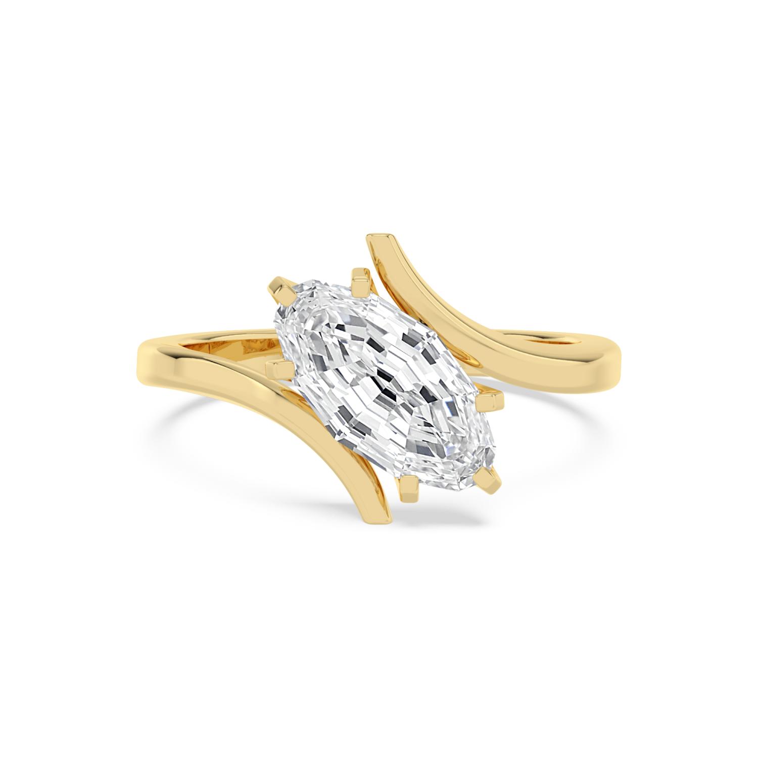 14K Yellow Gold Diamond Ring