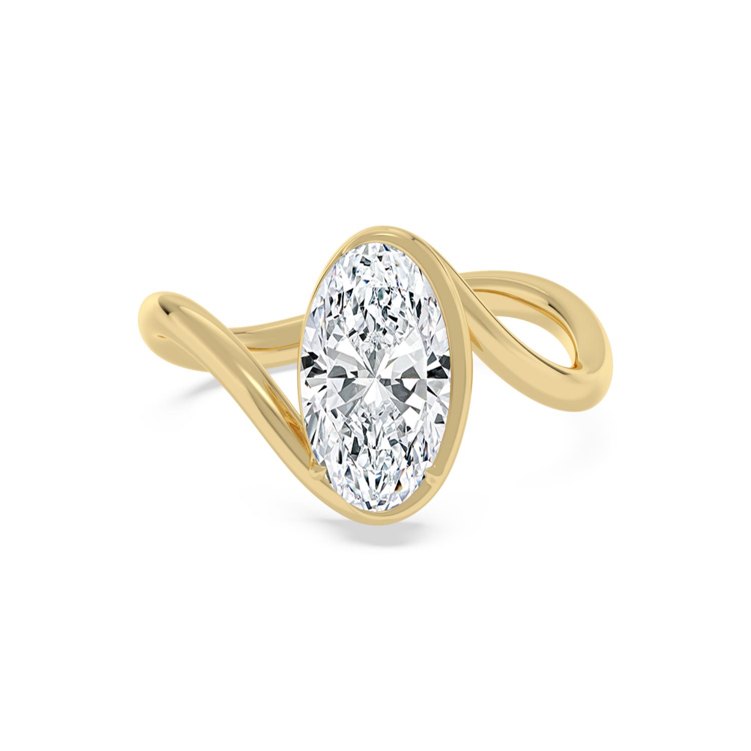 14K Yellow Gold Diamond Ring