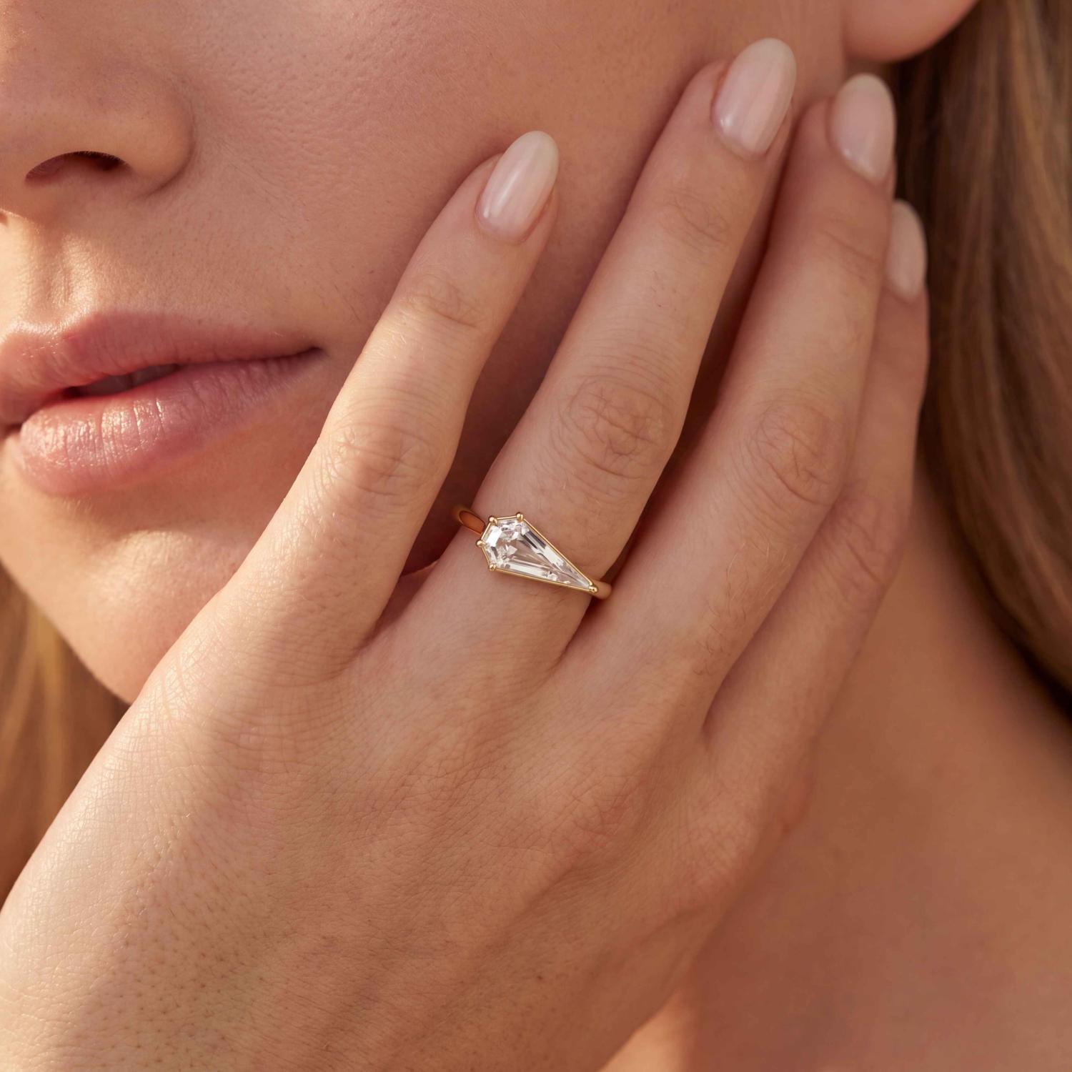 14K Yellow Gold Diamond Ring