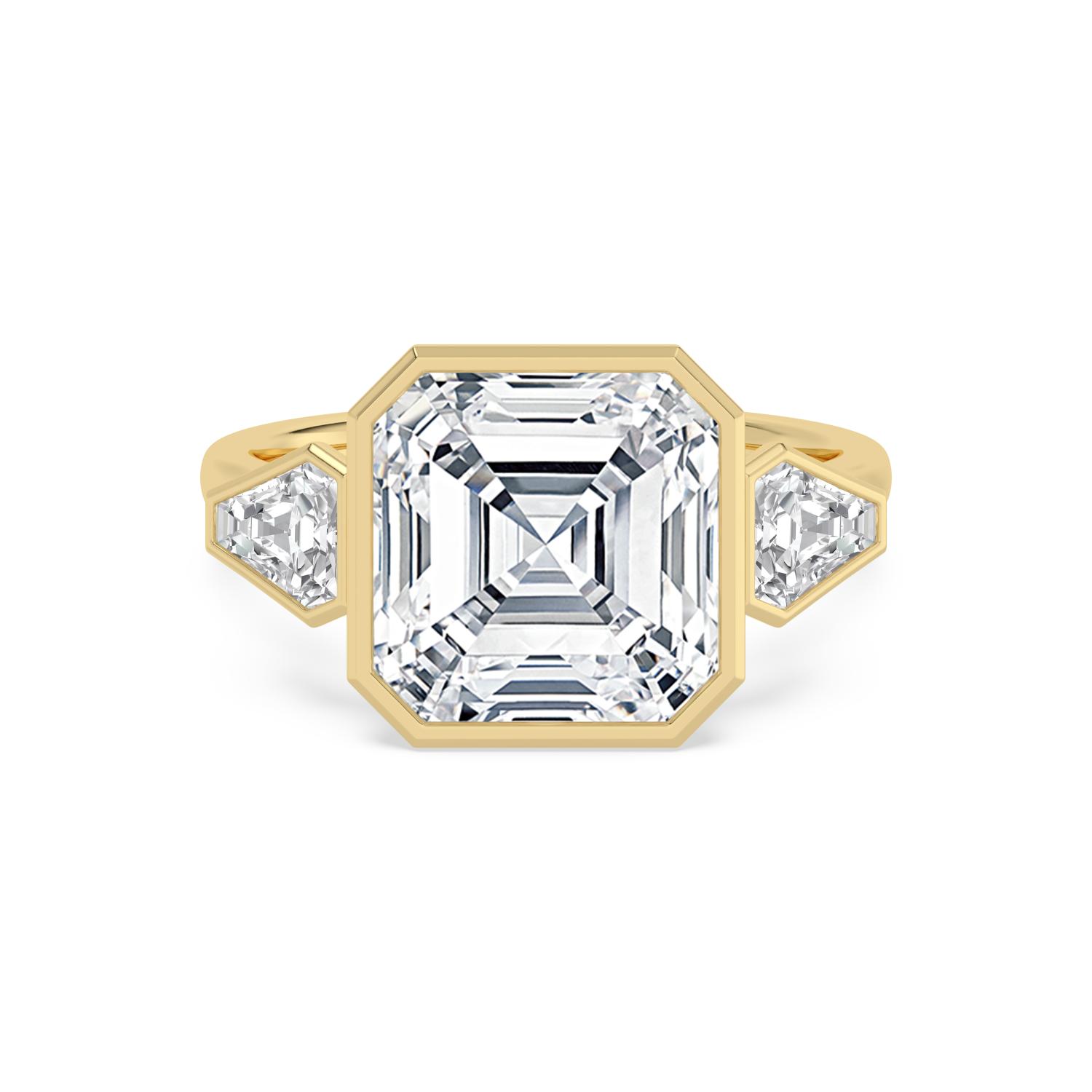 14K Yellow Gold Diamond Engagement Rings