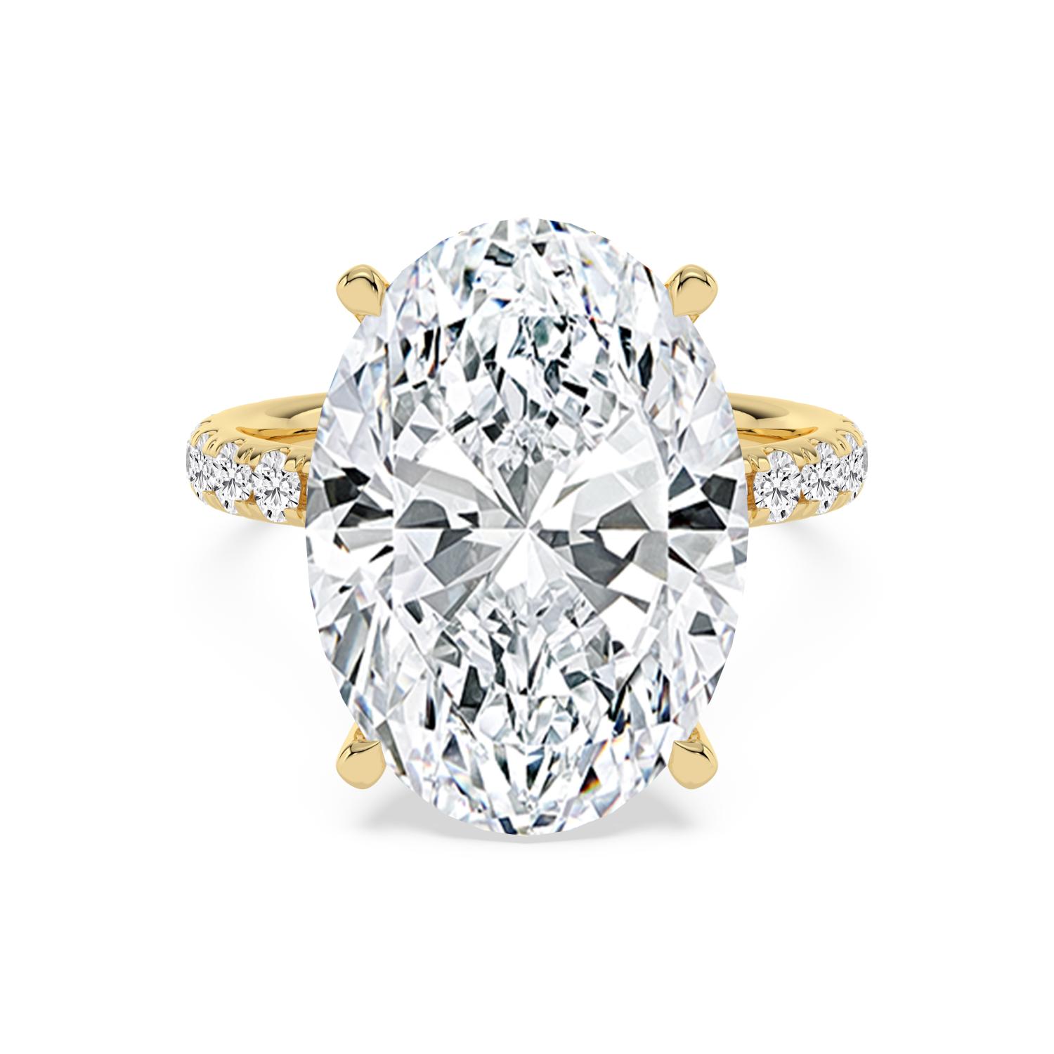 14K Yellow Gold Diamond Engagement Rings